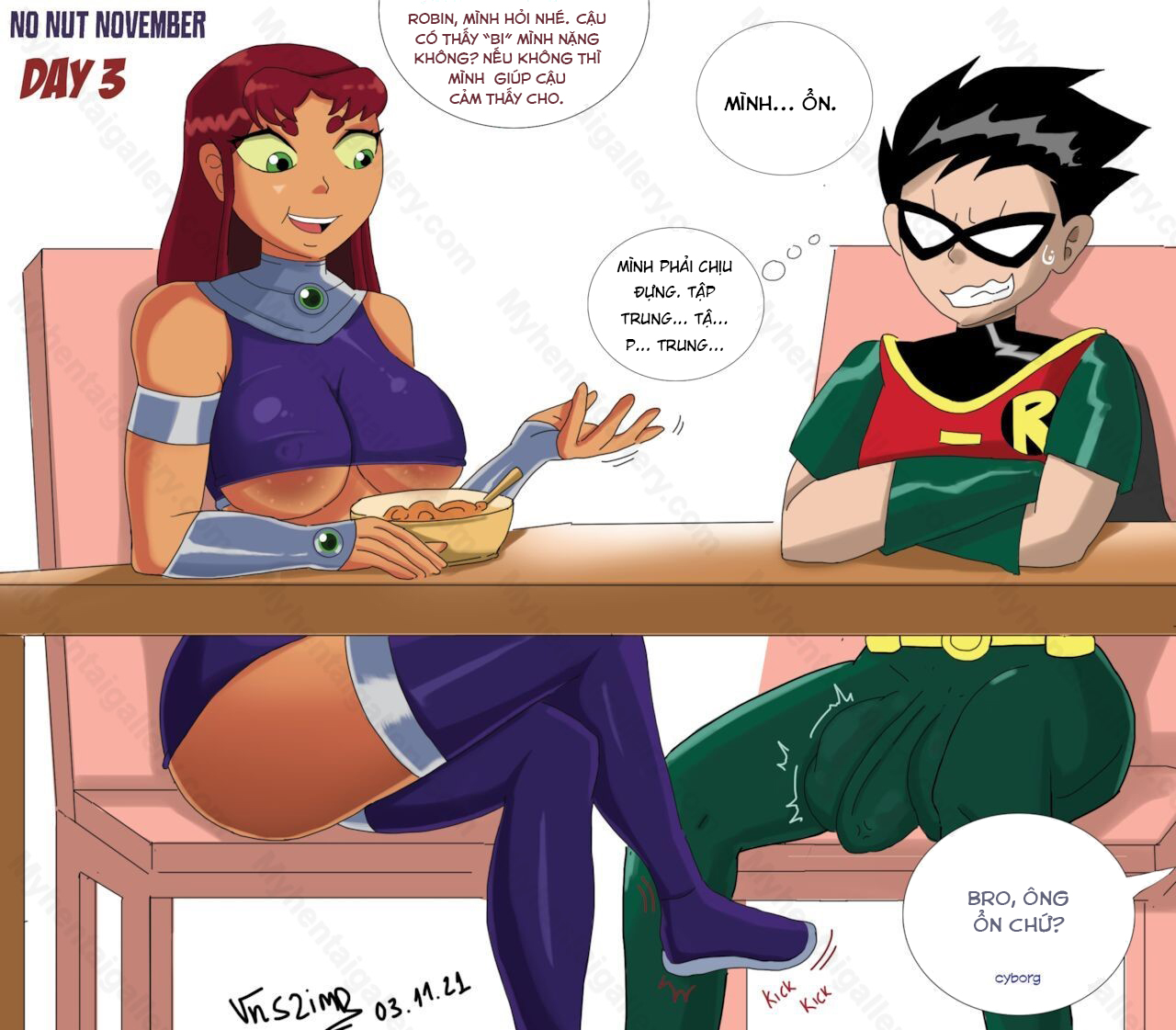 Đọc truyện hentai Teen Titan - No Nut November - Oneshot