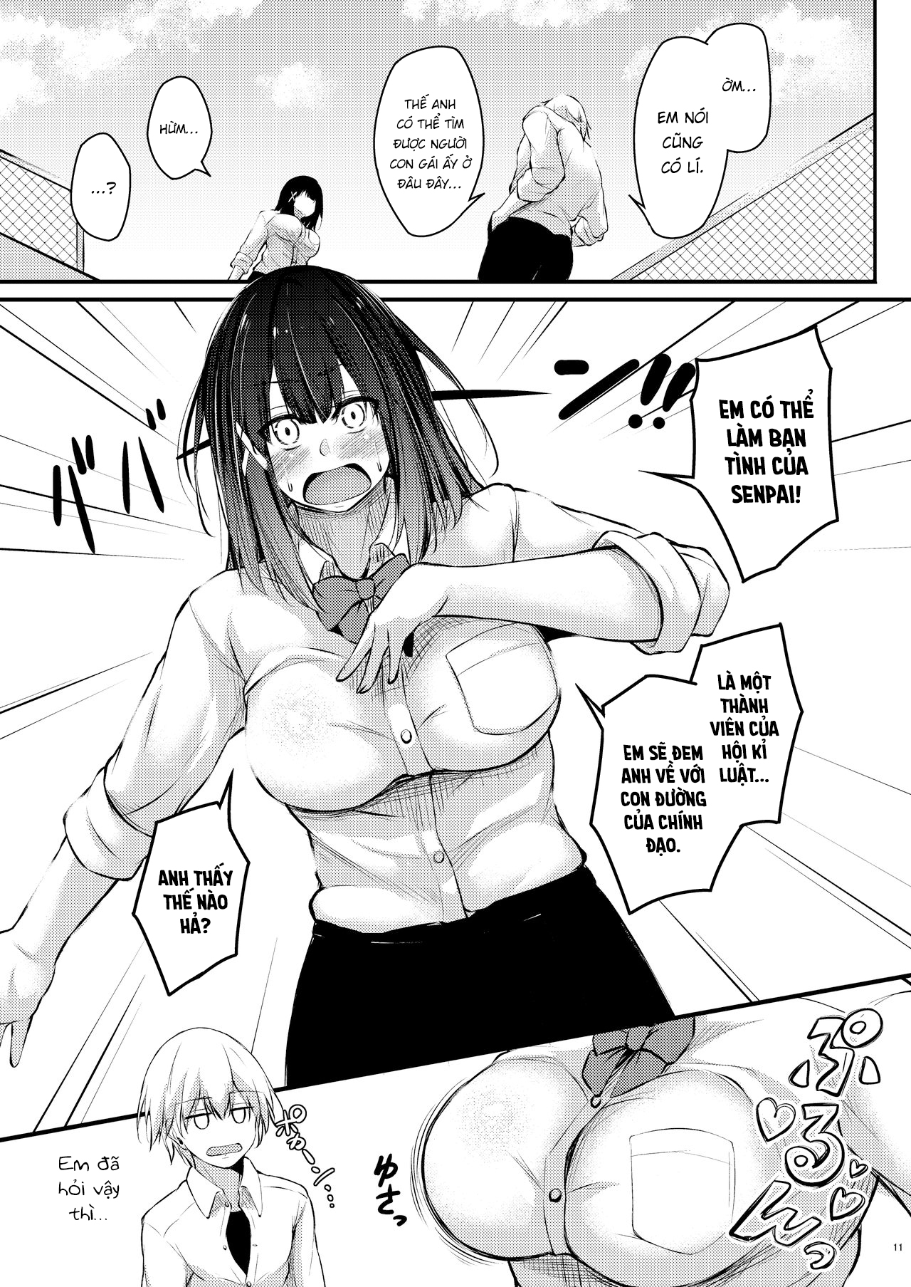Đọc truyện hentai Kouhai Fuukiiin ni Yoru Furyou Senpai no Otoshikata - Oneshot
