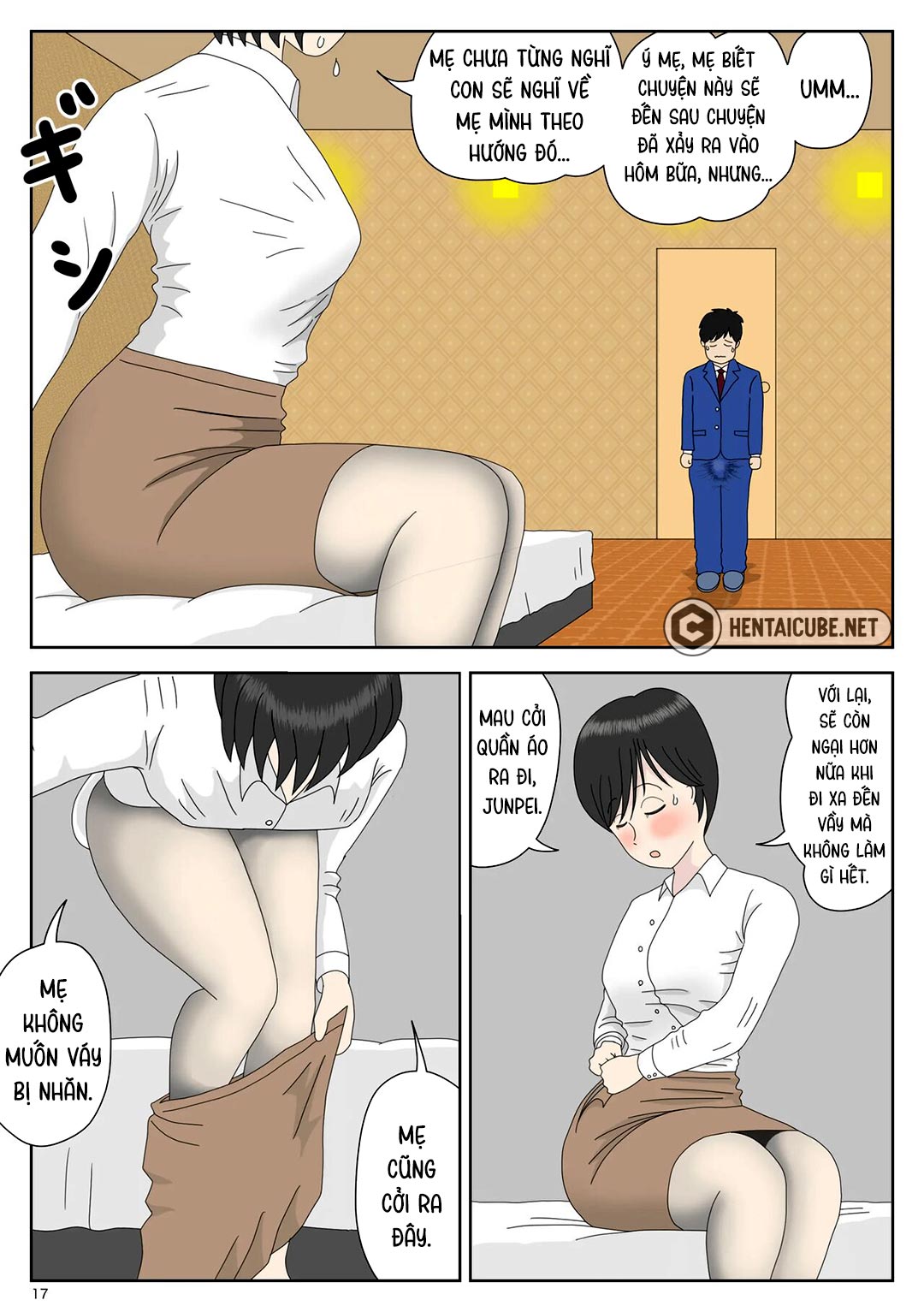 Đọc truyện hentai Bị mẹ phát hiện đang rình trộm thủ dâm - Chap 1