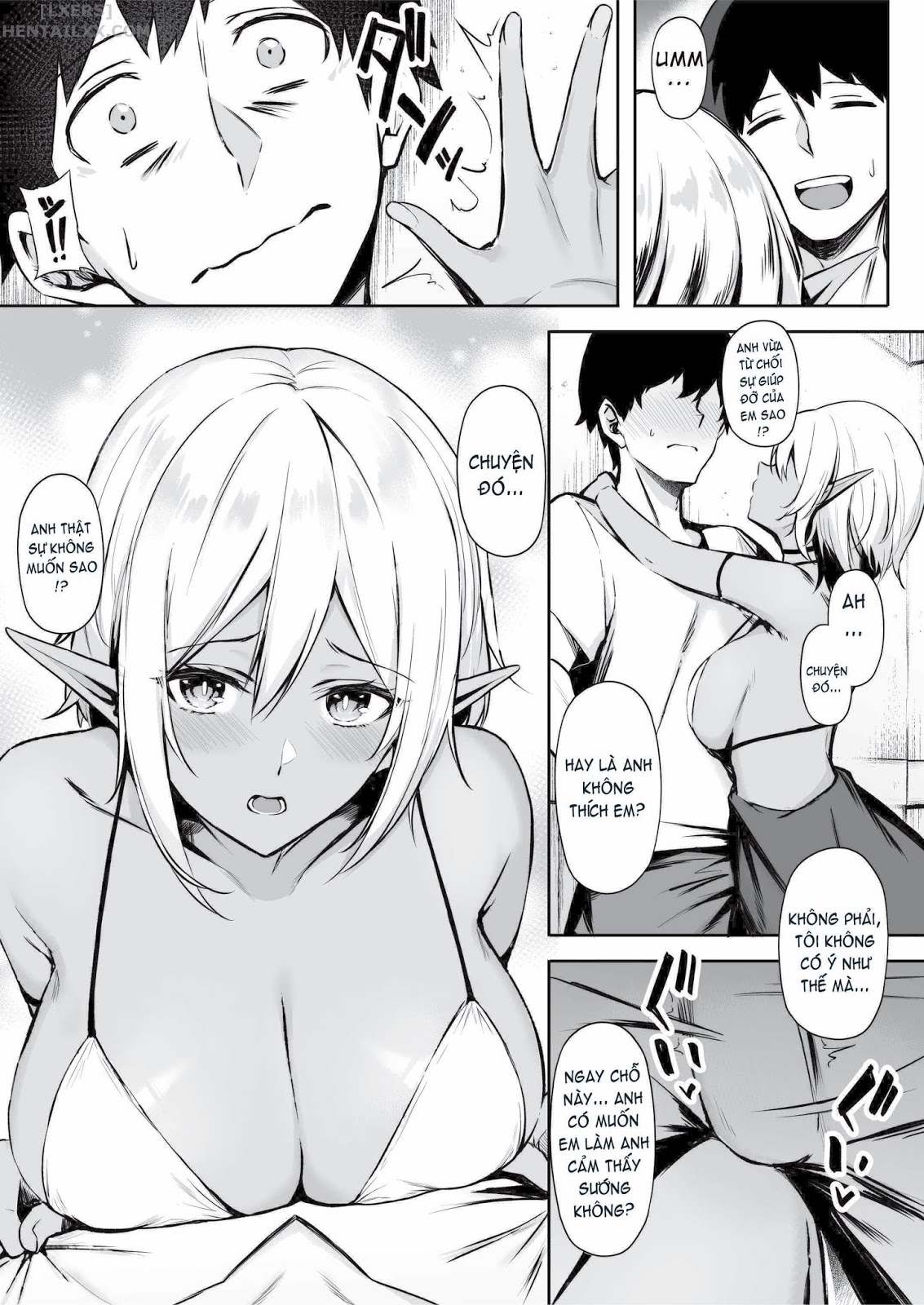 Đọc truyện hentai Chuyển sinh - Thích chị Elf phải không? - Chap 2 - Có che