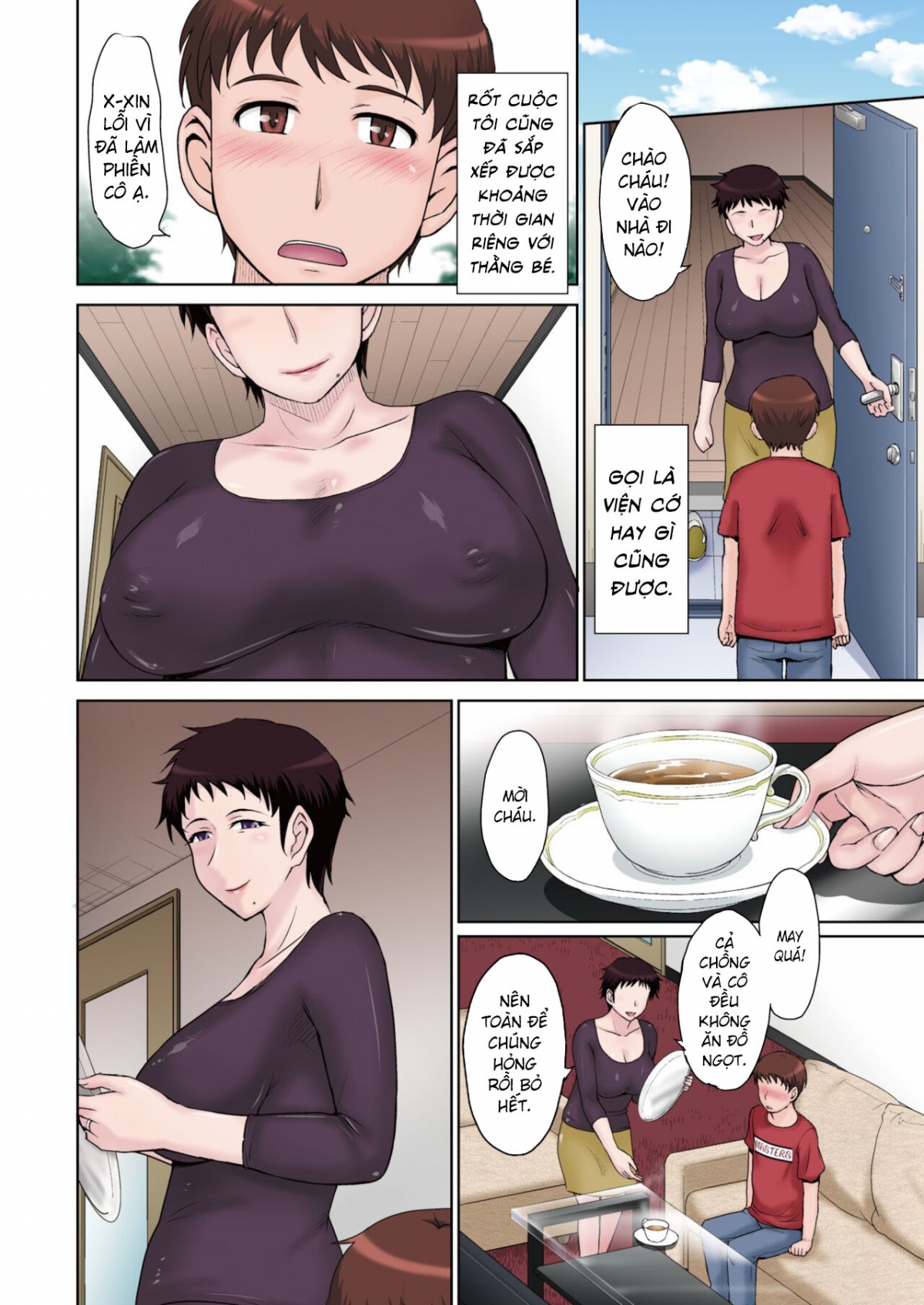 Đọc truyện hentai Em hàng xóm vú to Tokihara Miwako no Furachina Takurami - Oneshot