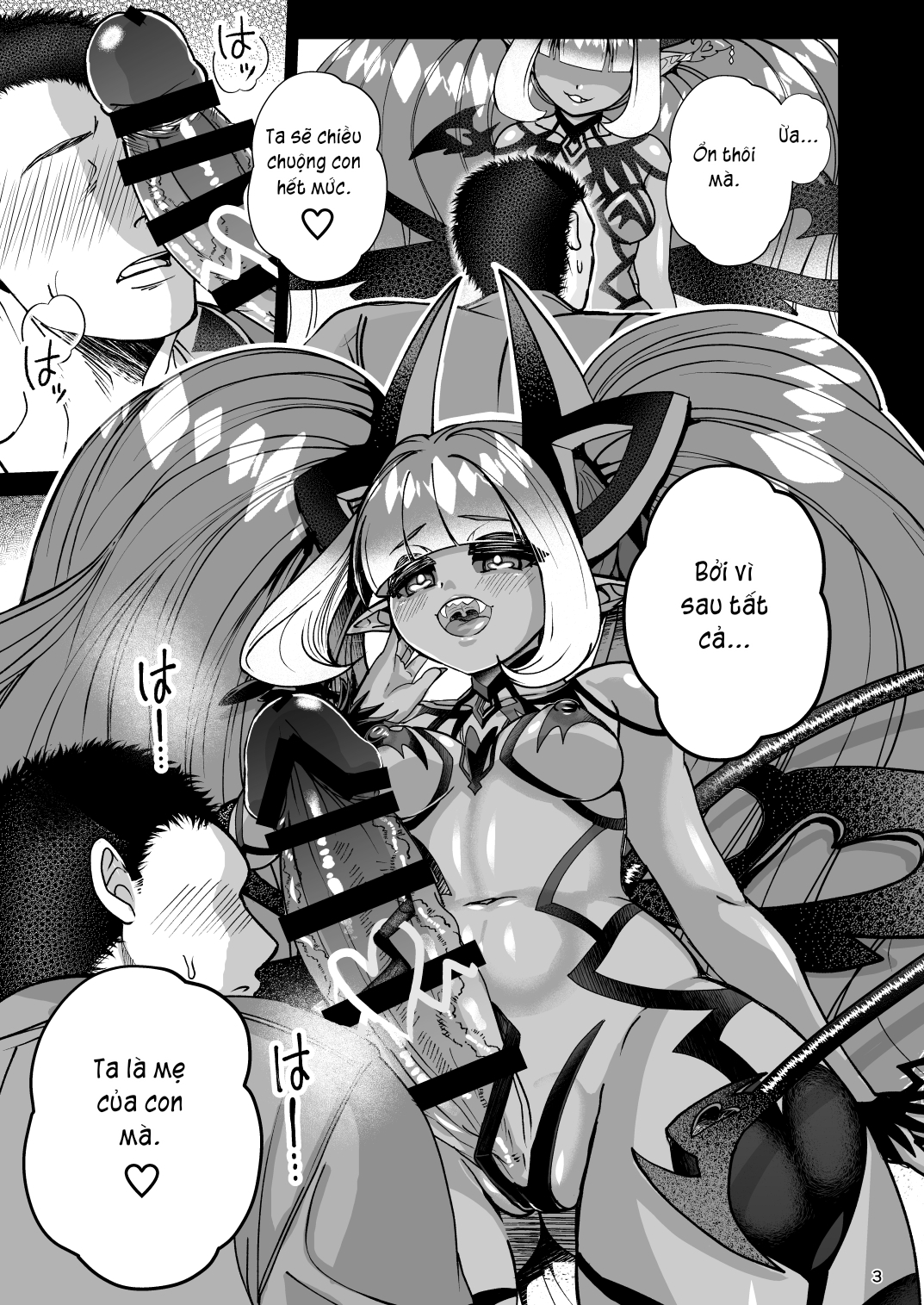 Đọc truyện hentai Futanari Devil Mama no Mesu ni Naru - Oneshot.