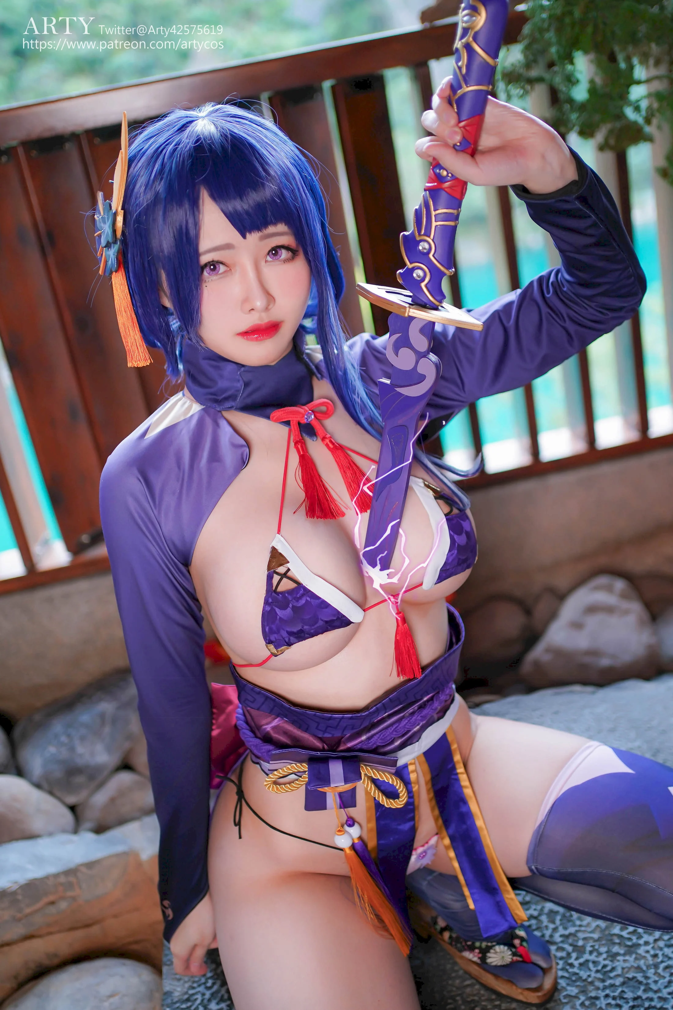 Đọc truyện hentai Tuyển tập Albums siêu phẩm Cosplay - Chap 668 - Arty Huang - Genshin Raiden Shogun