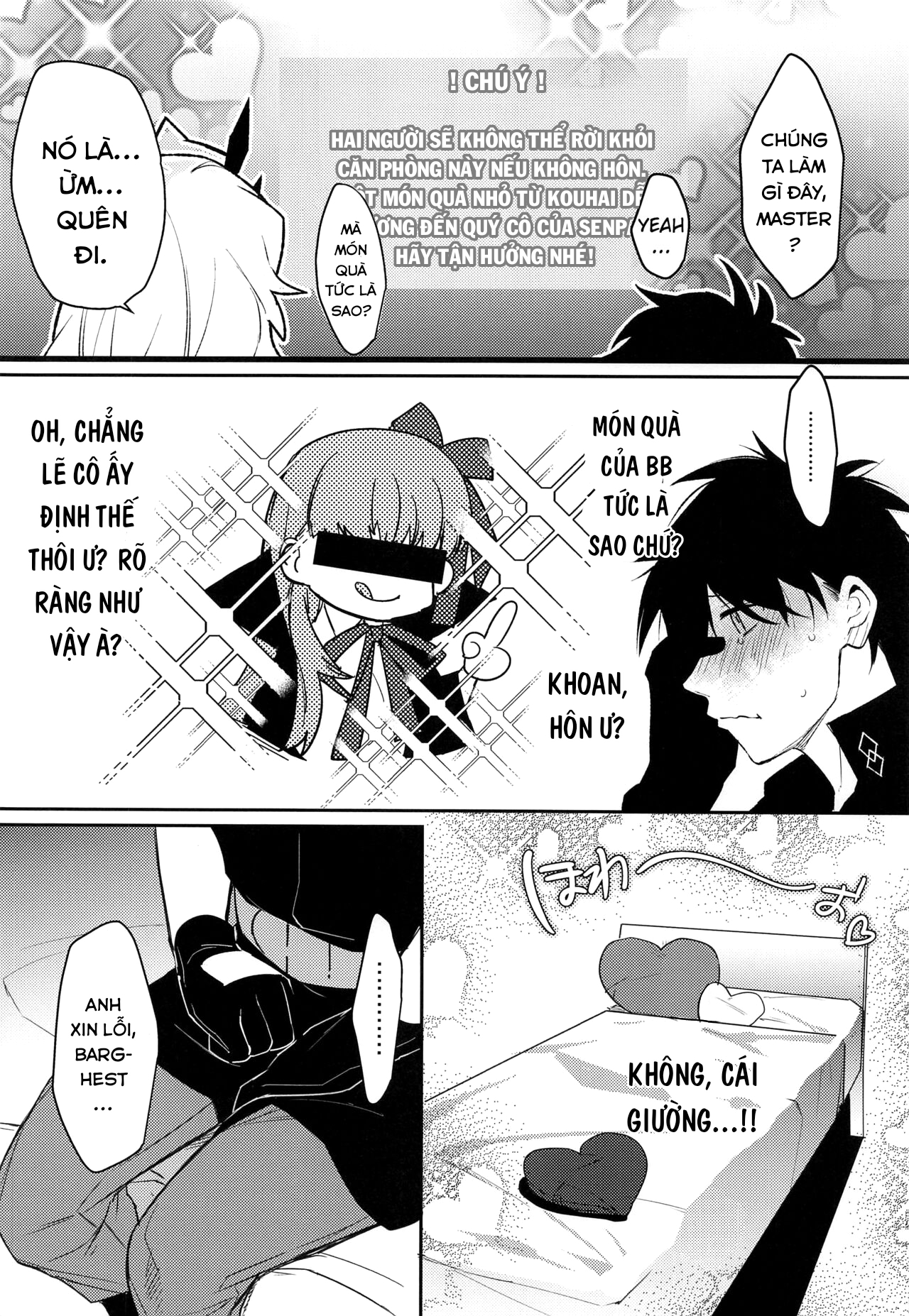 Đọc truyện hentai Kimi to Kiss Shinai to Derarenai Heya (Fate/Grand Order) - Oneshot