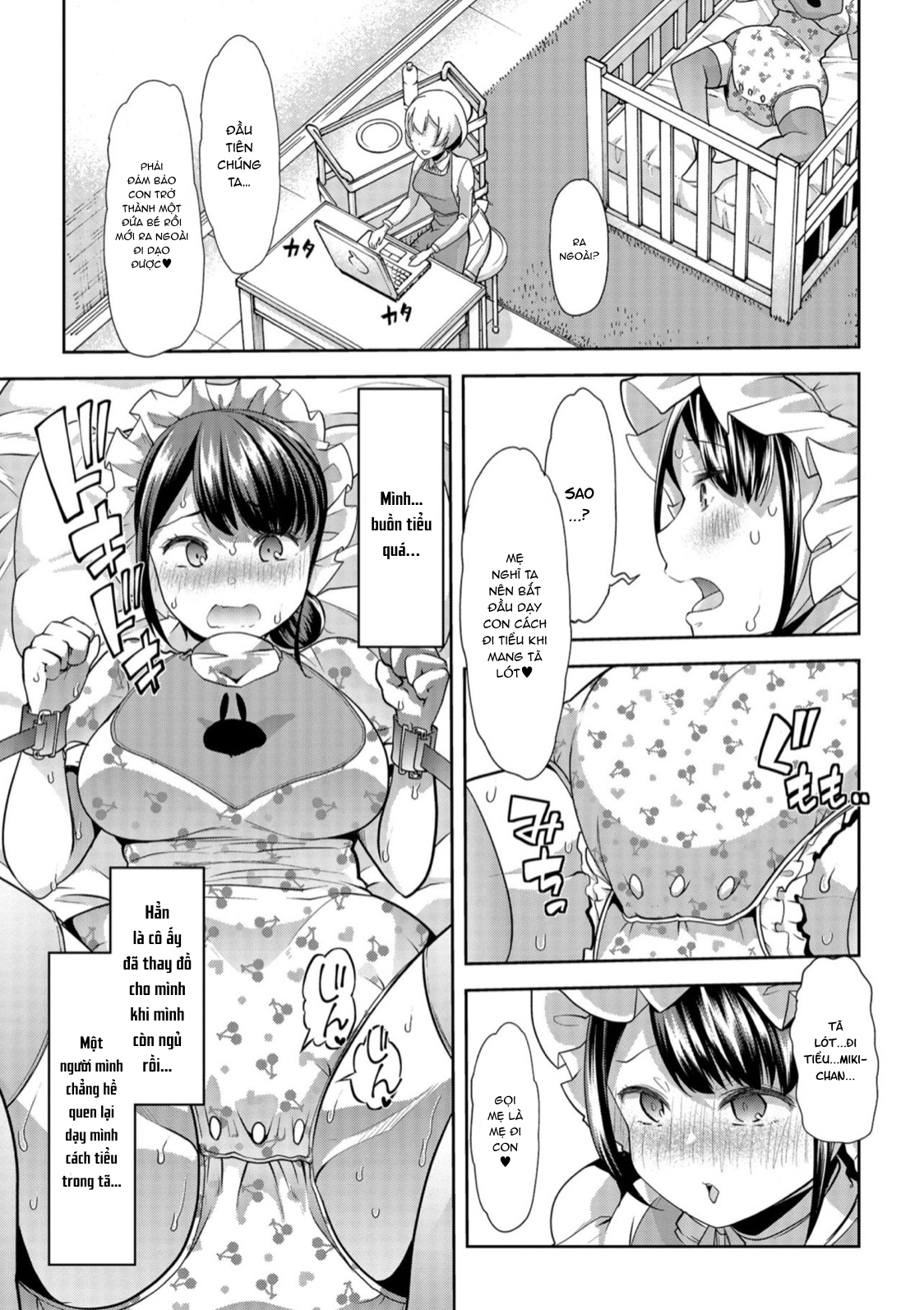 Đọc truyện hentai Himitsu no Gyaku Toilet Training - Chap 3.
