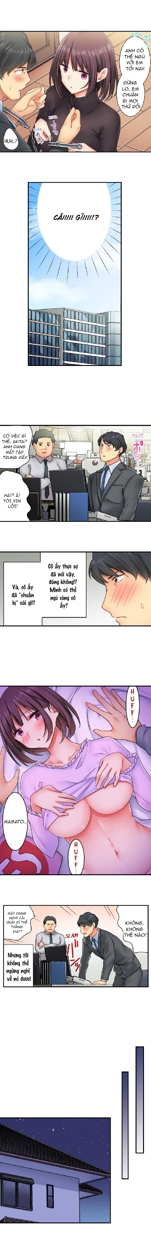 Đọc truyện hentai Cuộc sống của cặp đôi mới cưới - Chap 4: Ngủ chung