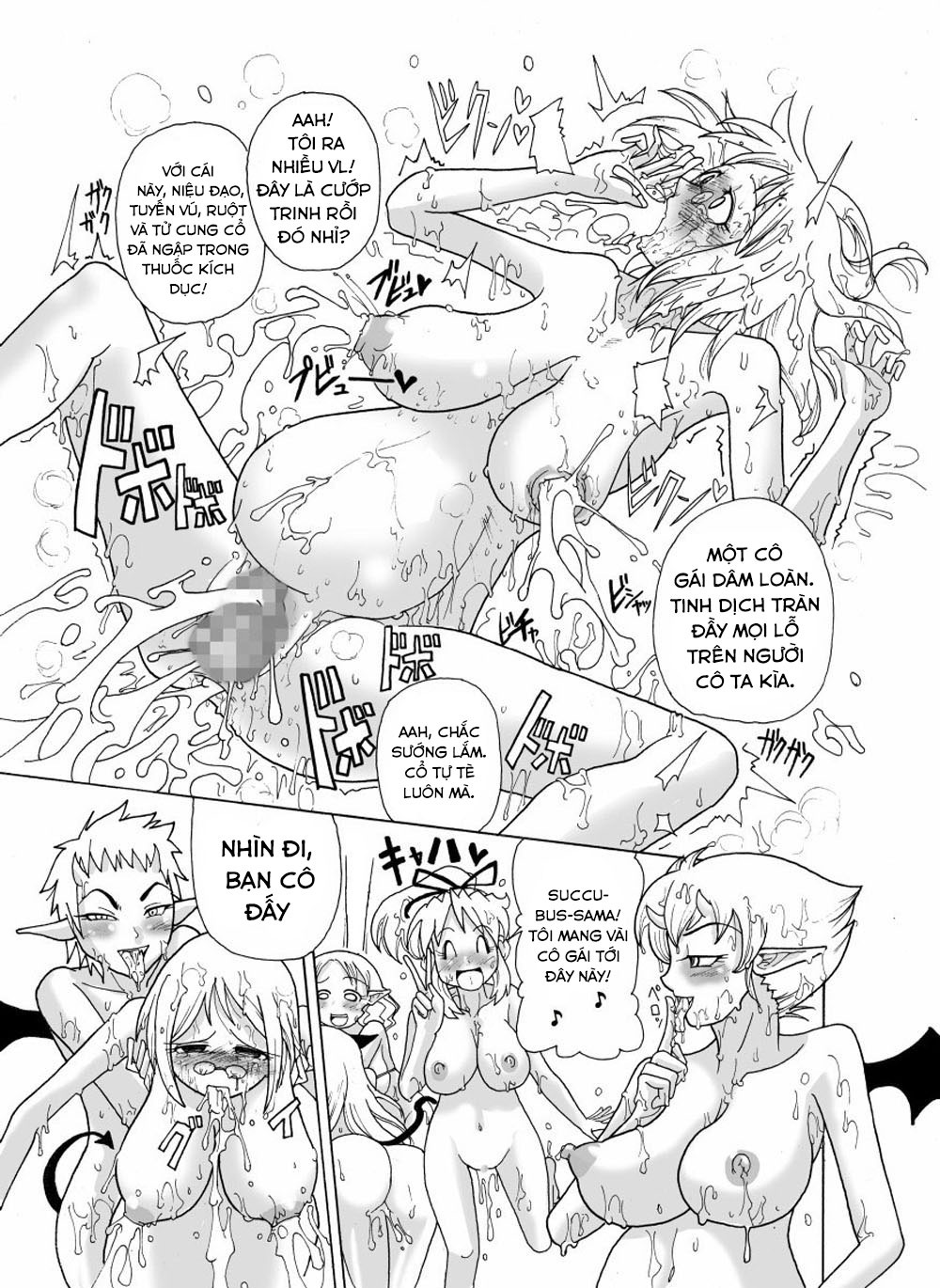 Đọc truyện hentai Kankin Tairankou!! Succubus no Kan - Oneshot