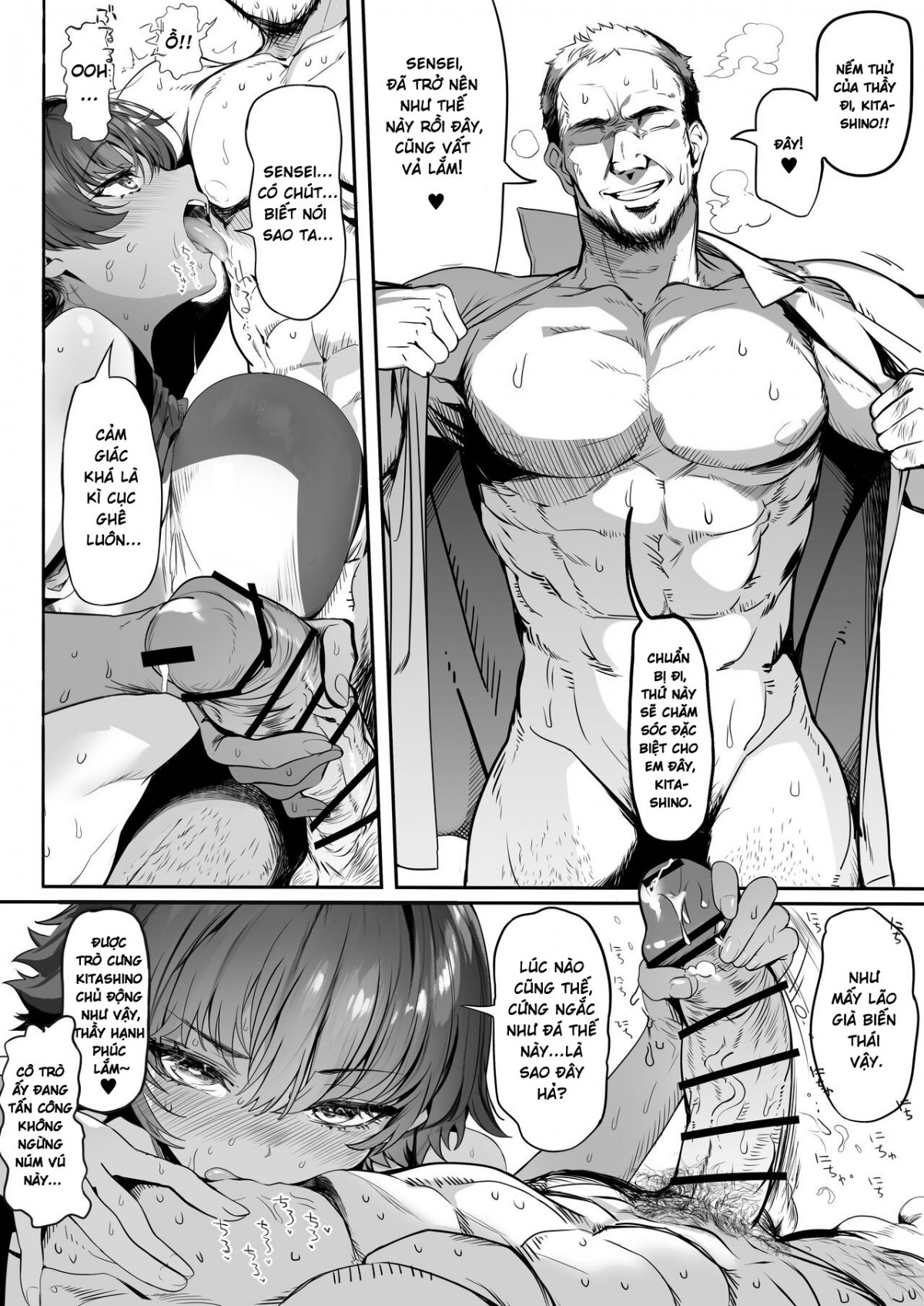 Đọc truyện hentai Rikujoubu no Bokukko Doukyuusei ga Chuunen Komon ni Mesu ni Sareru Ichibu Shijuu - Oneshot cực ngắn