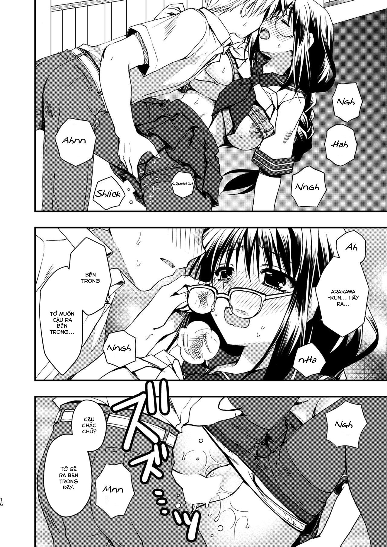 Đọc truyện hentai Toshoshitsu no Kanojo - New version - Oneshot