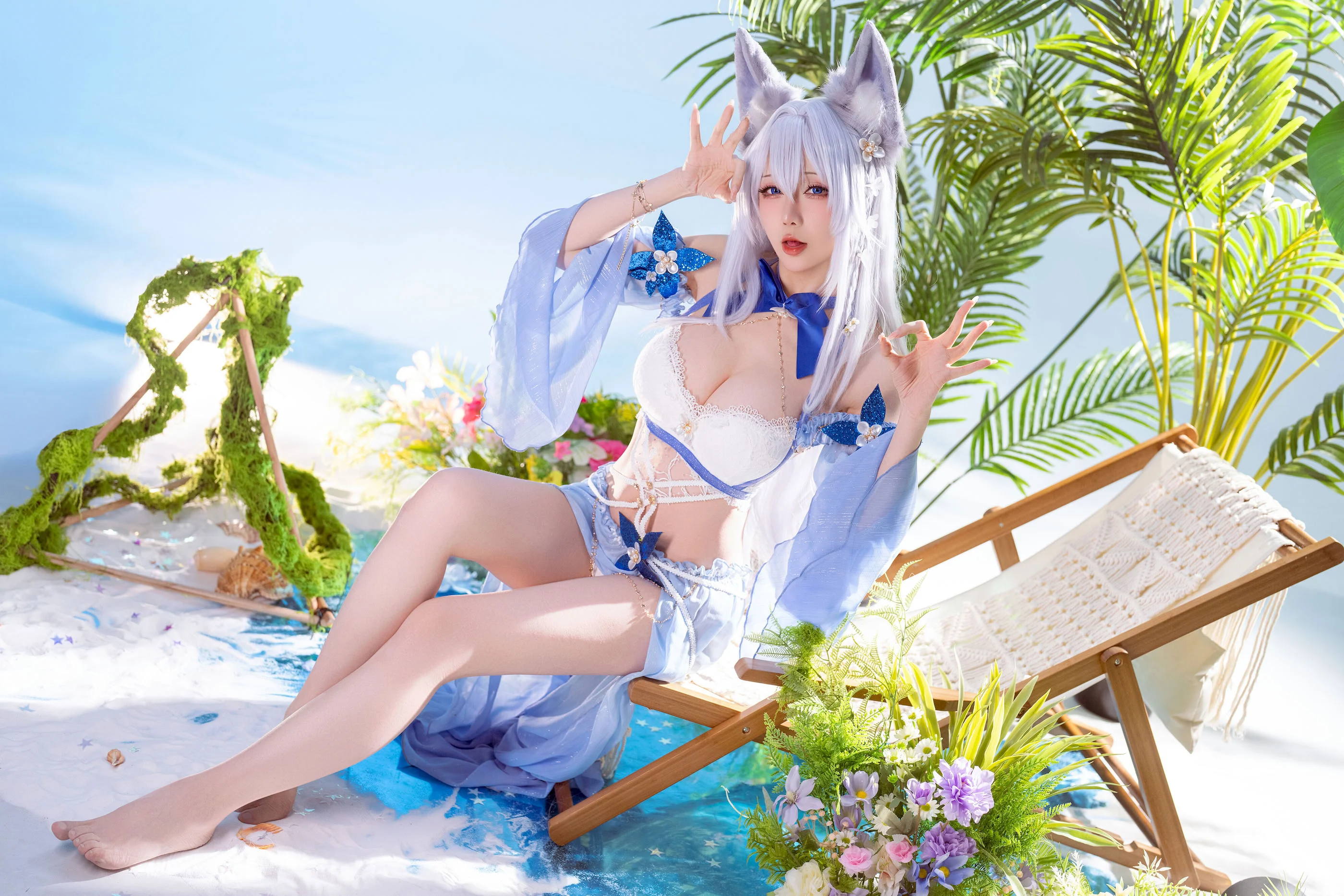 Đọc truyện hentai Tuyển tập Albums siêu phẩm Cosplay - Chap 1395 - Star's Lingering - Azur Lane Shinano Swimsuit