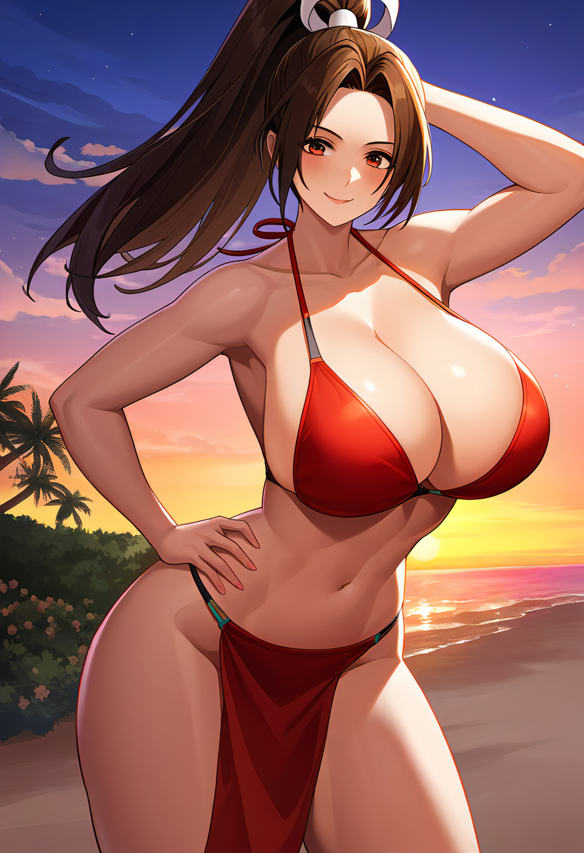 Đọc truyện hentai Tuyển tập Albums Art hentai - Chap 307 - Mai Shiranui Beach Sunset