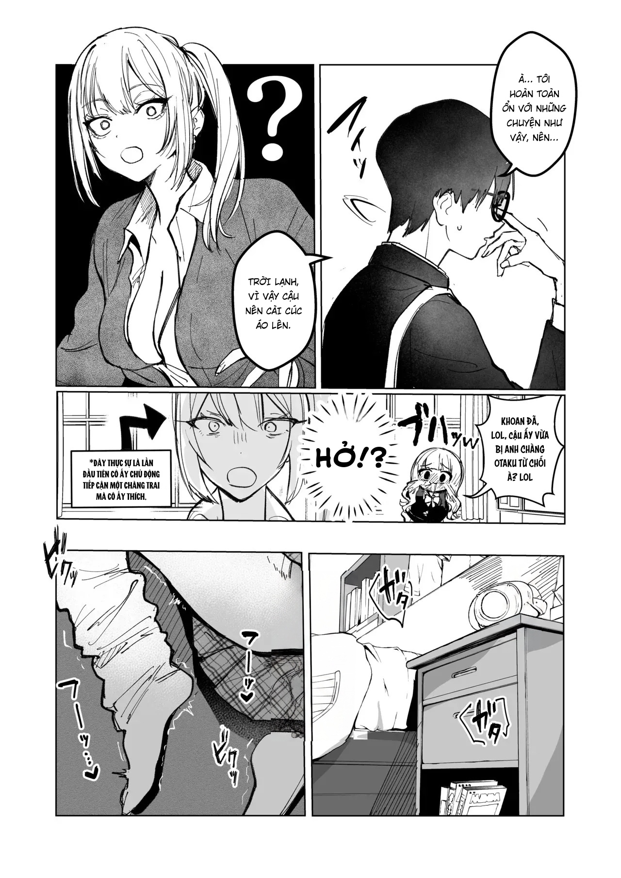 Đọc truyện hentai Ryou Kataomoi ga Minoranai Gyaru-san wa Iramura Chikunii ga Tomaranai! - Oneshot