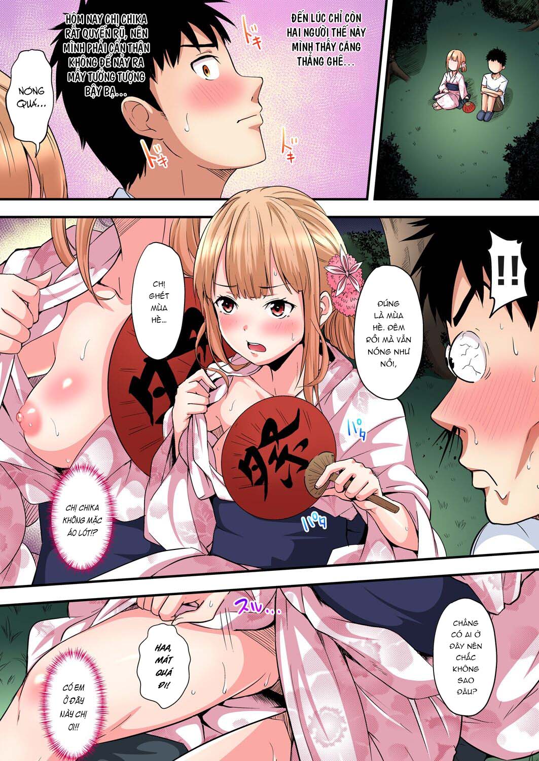 Đọc truyện hentai Bà Mẹ Teen Và Các Tư Thế SEX - Chap 10: Bắn [Pháo Hoa [ Cùng Chị Gái Chika