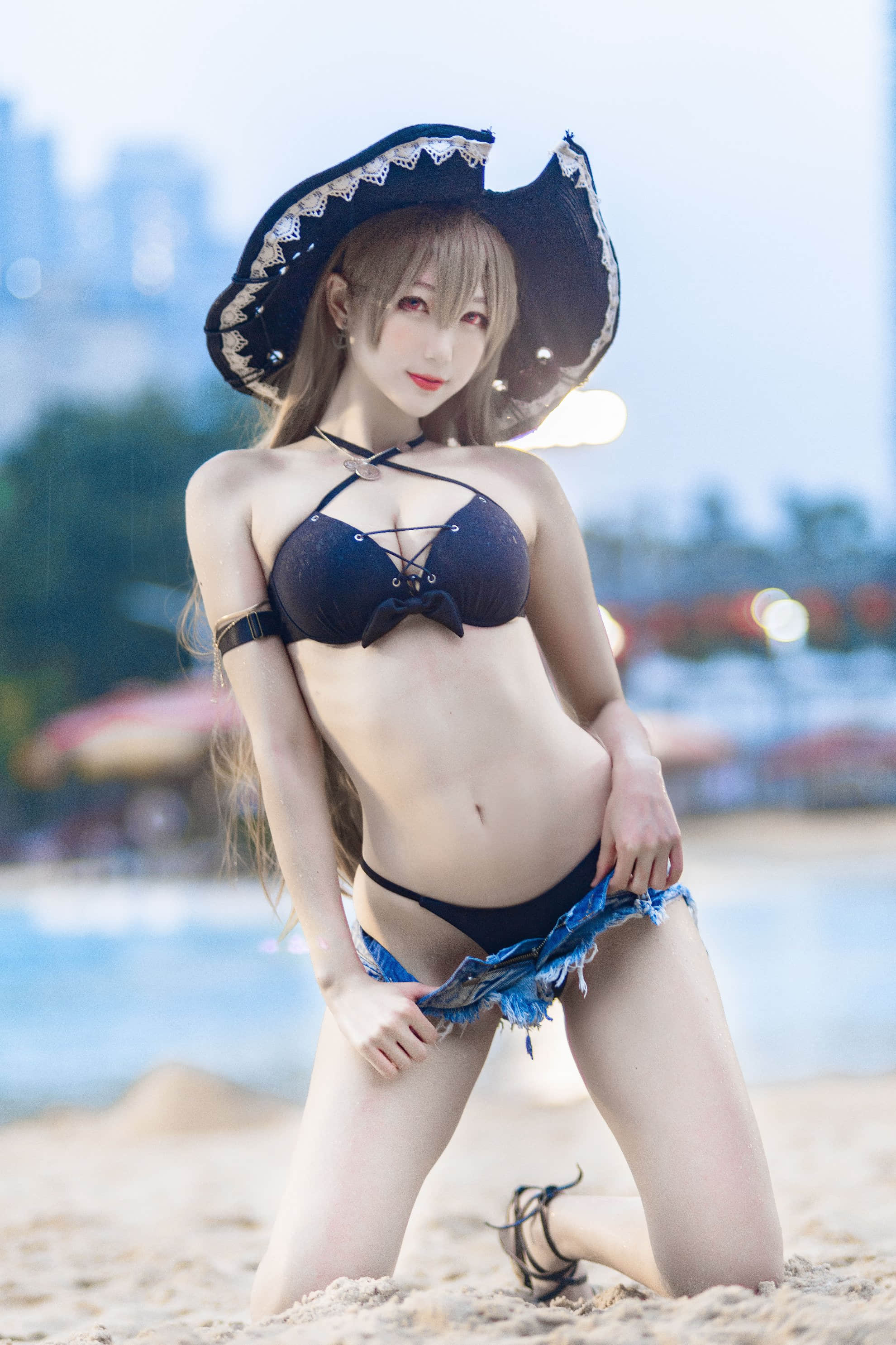 Đọc truyện hentai Tuyển tập Albums siêu phẩm Cosplay - Chap 857 - [Zhou Ji is a cute bunny] Jean Bart swimsuit (Azur Lane)