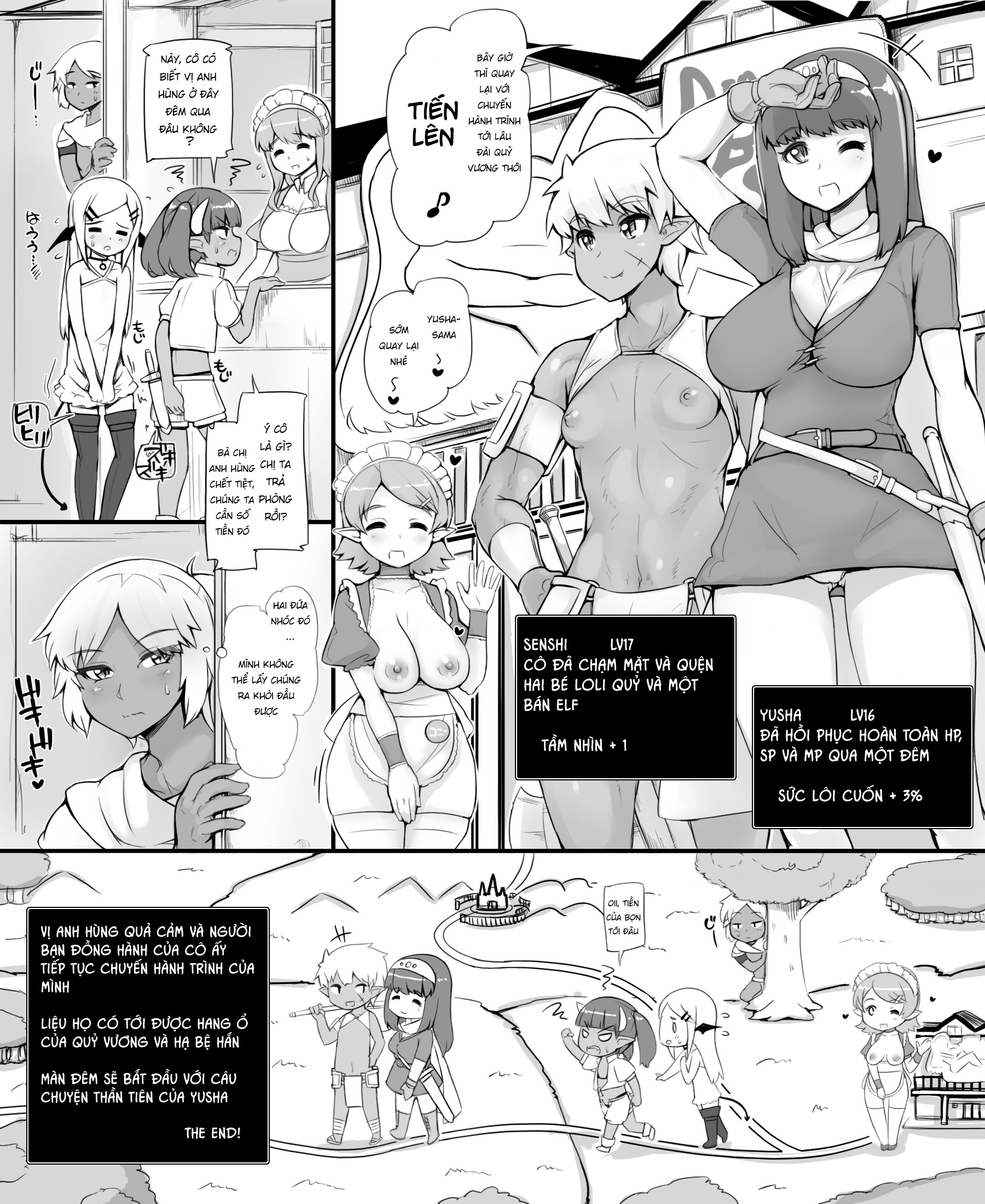 Đọc truyện hentai The Adventure of a Hero ~A Night at the Rousing Fairy Inn~ - Chap 2 - End