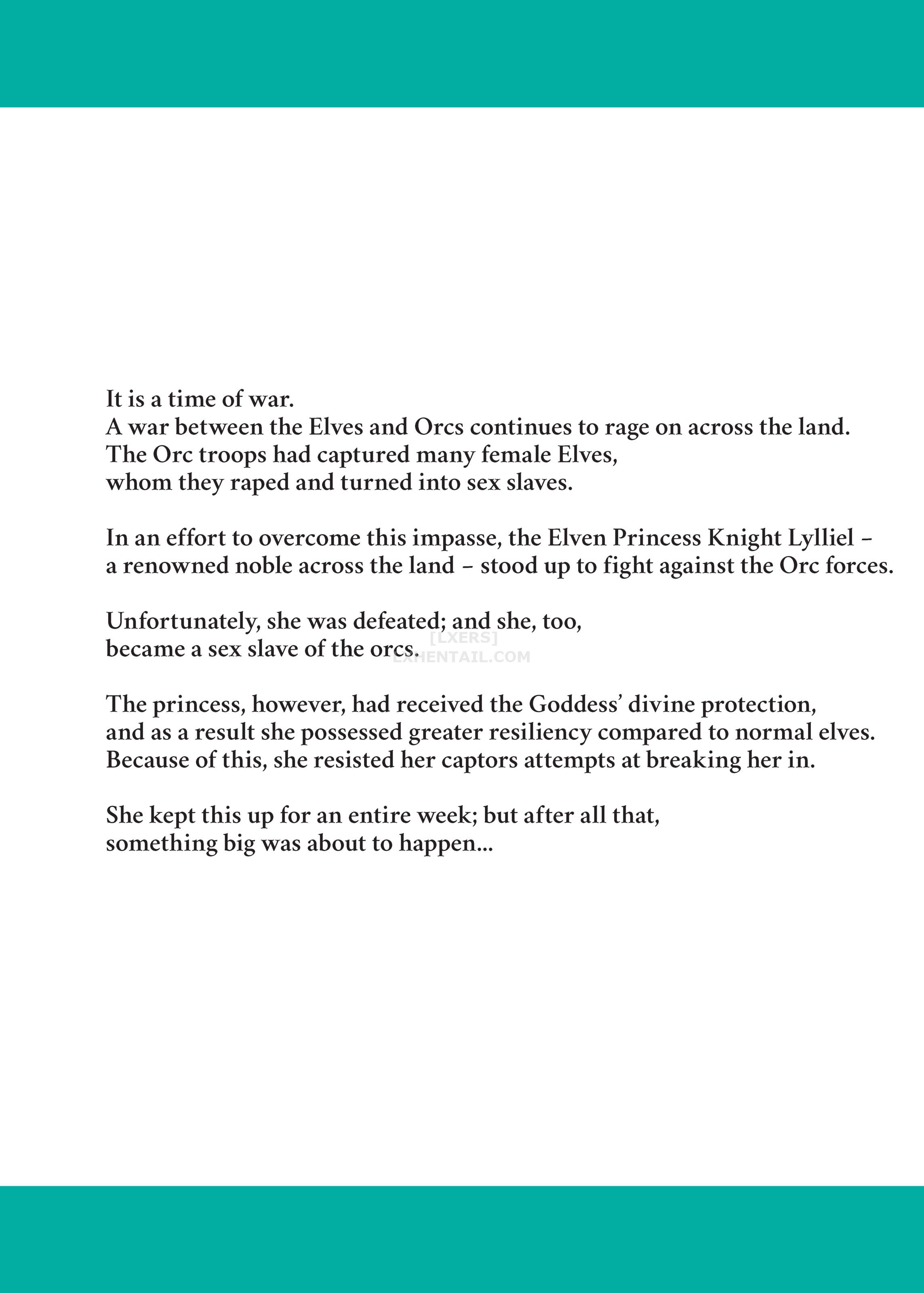 Đọc truyện hentai The Obstinate Elf Knight Princess VS The Orc's Ultimate Female Subjugation Squad - Oneshot