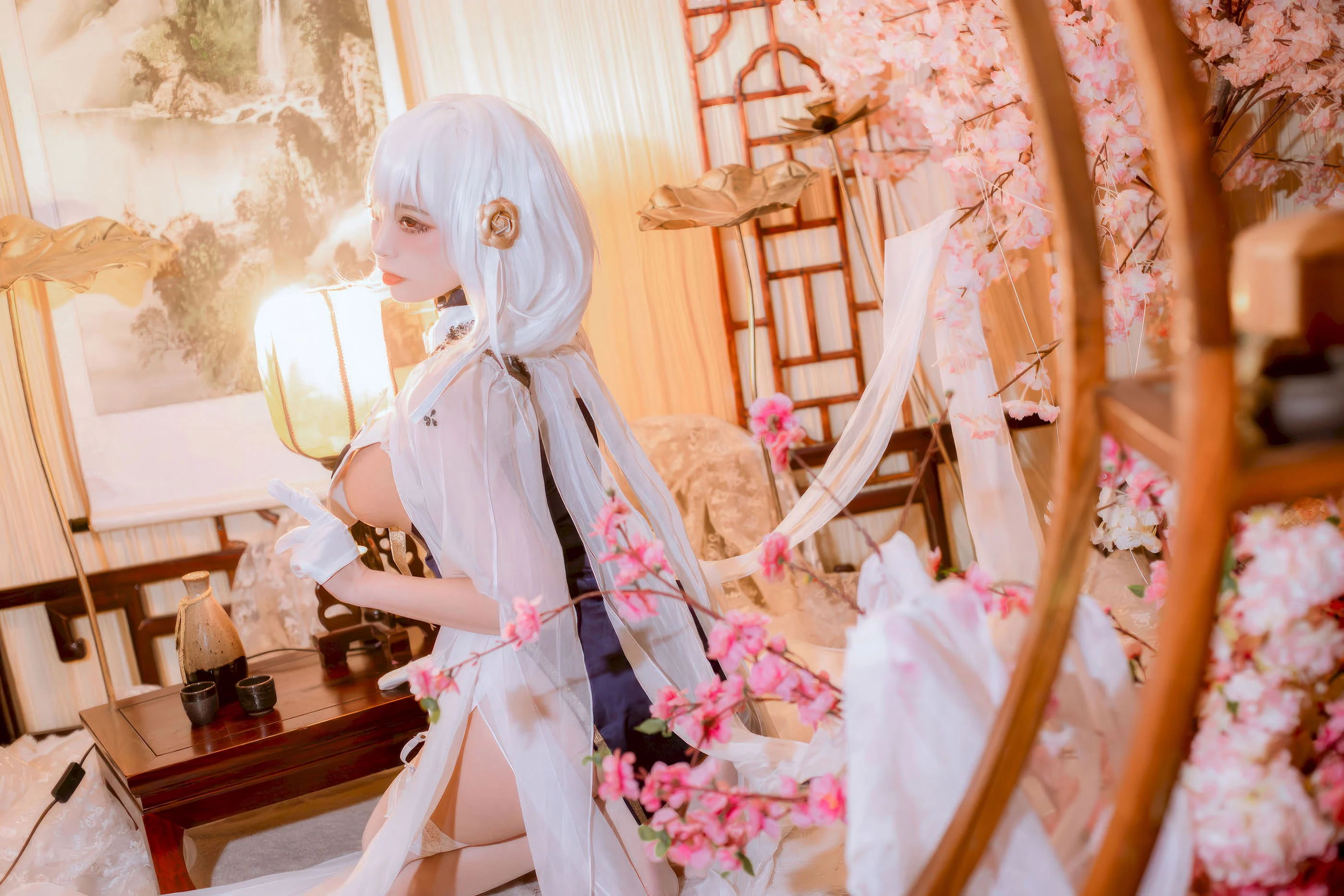 Đọc truyện hentai Tuyển tập Albums siêu phẩm Cosplay - Chap 1313 - Second Lieutenant Nisa - Azur Lane Sirius Cheongsam
