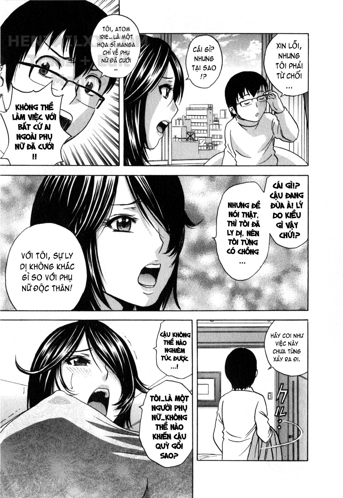 Đọc truyện hentai Life With Married Women Just Like A Manga - Chap 22