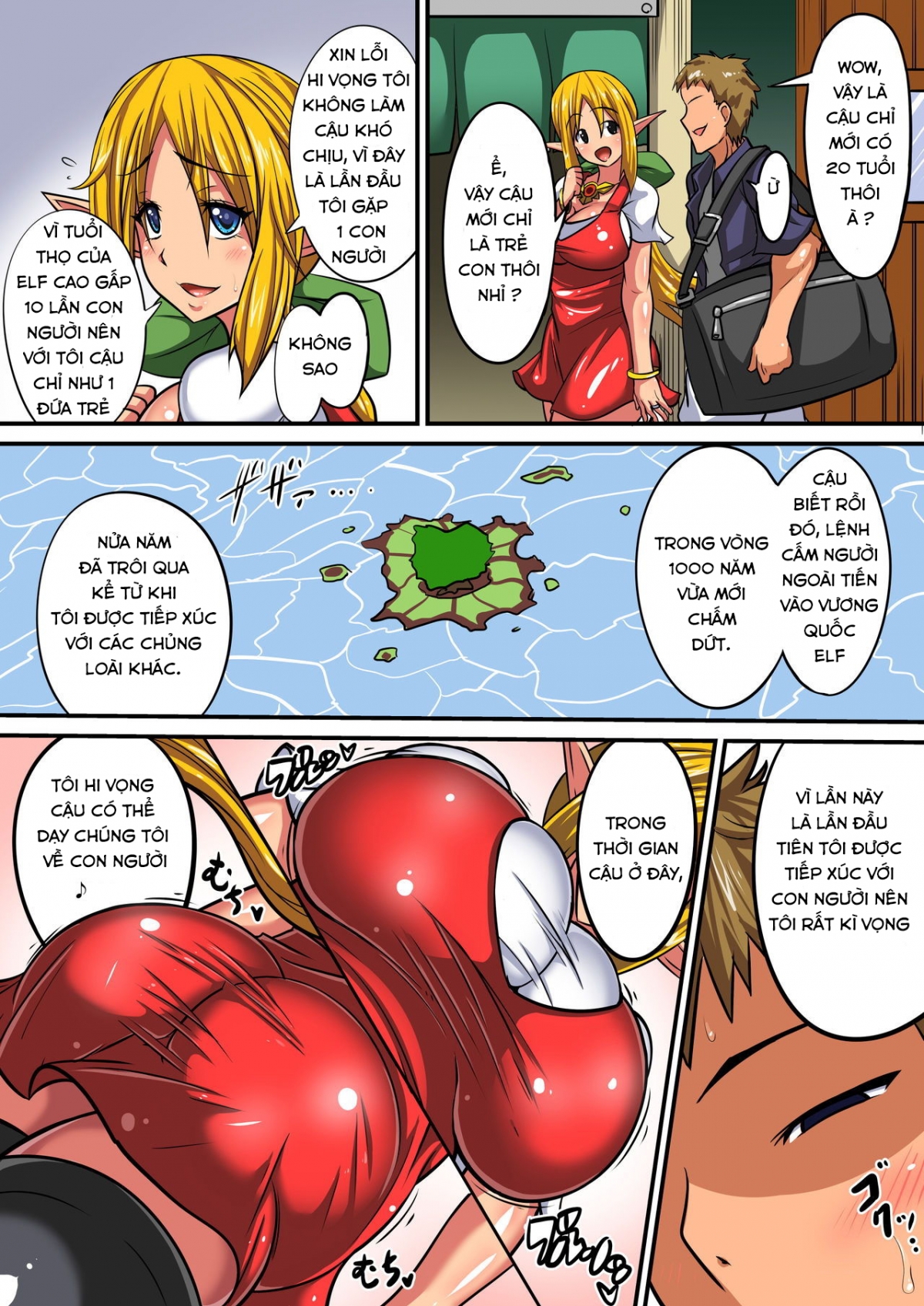 Đọc truyện hentai Elf Oyako to Pakopako Ibunka Kouryuu! ~Stella Hen~ - Oneshot