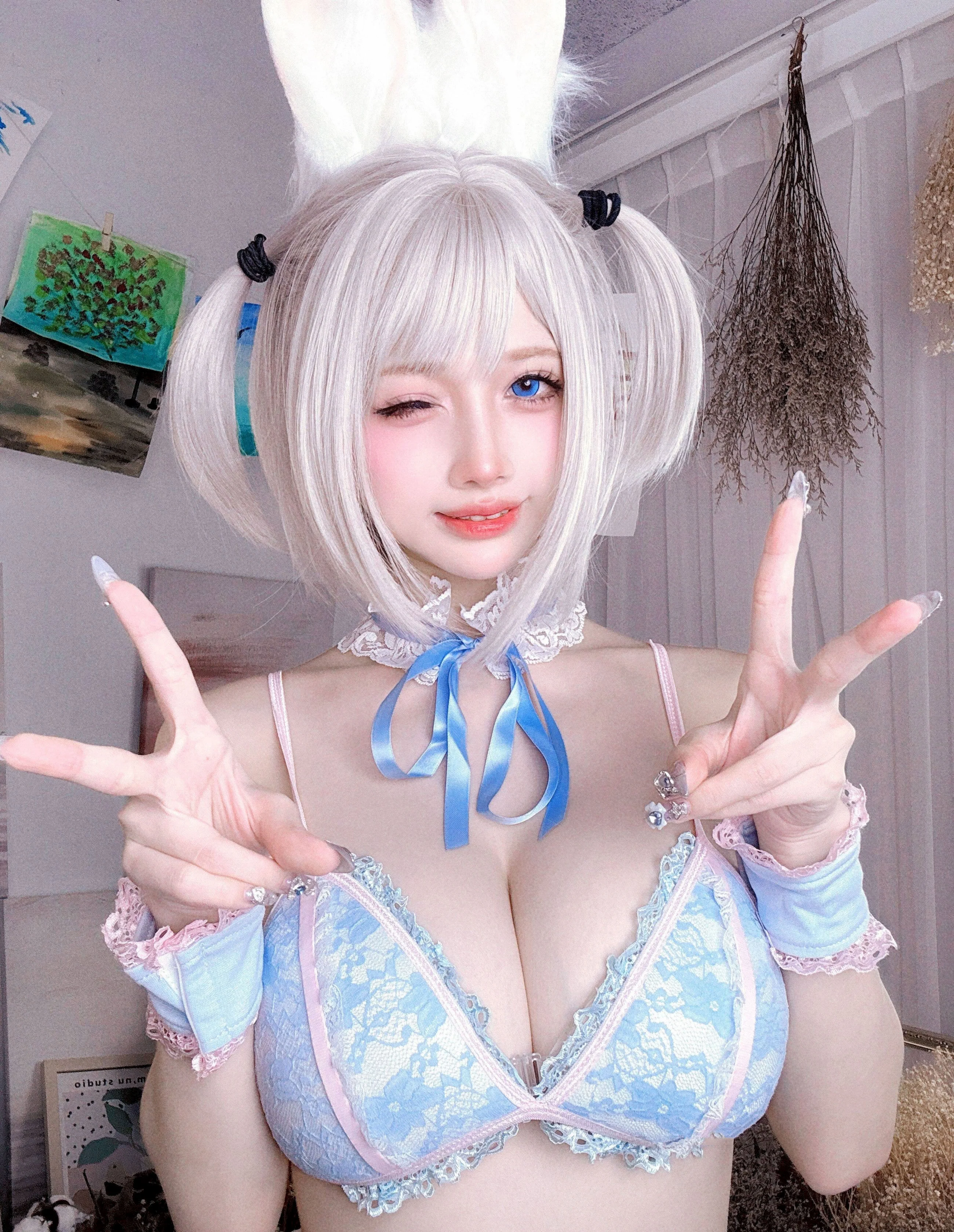 Đọc truyện hentai Tuyển tập Albums siêu phẩm Cosplay - Chap 1357 - Okita Rinka - White Rabbit