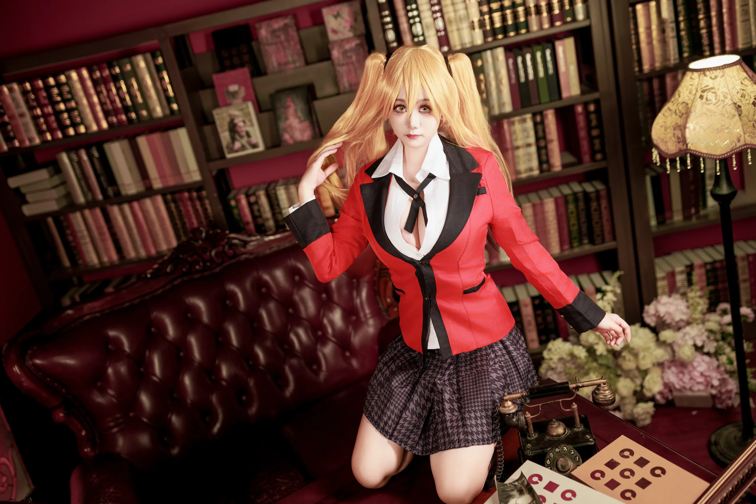 Đọc truyện hentai Tuyển tập Albums siêu phẩm Cosplay - Chap 1109 - A Xuexue - Kakegurui Saotome Meiari Uniform