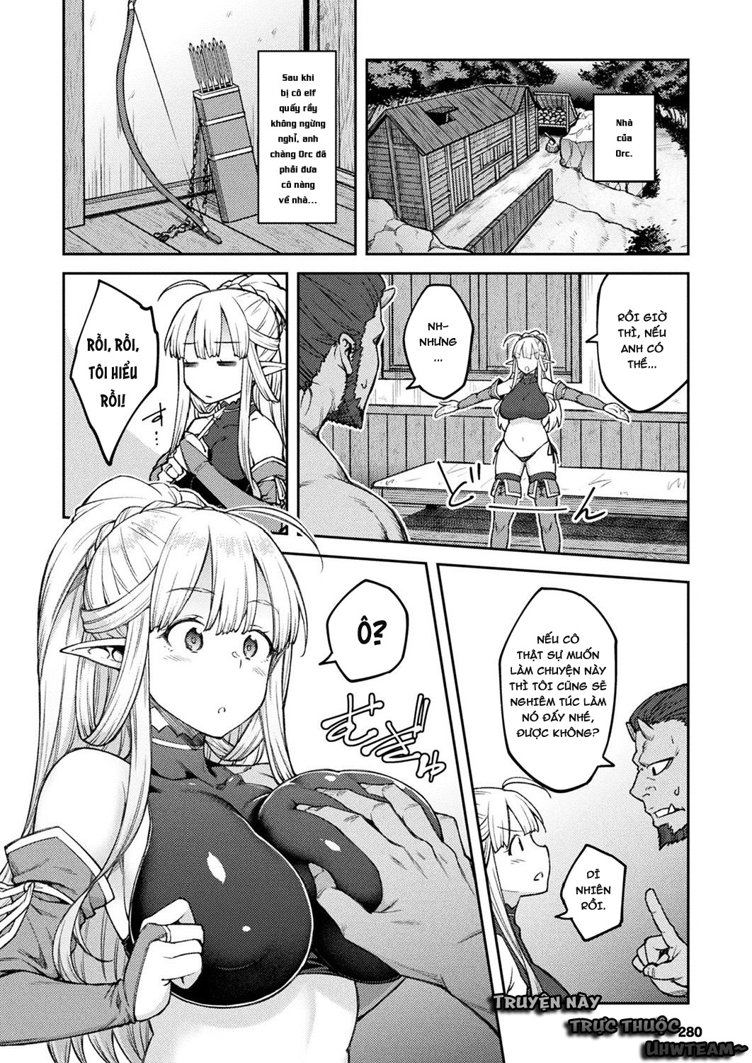 Đọc truyện hentai Himono Elf, Kozukuri o Suru - Oneshot [Múp rụp]