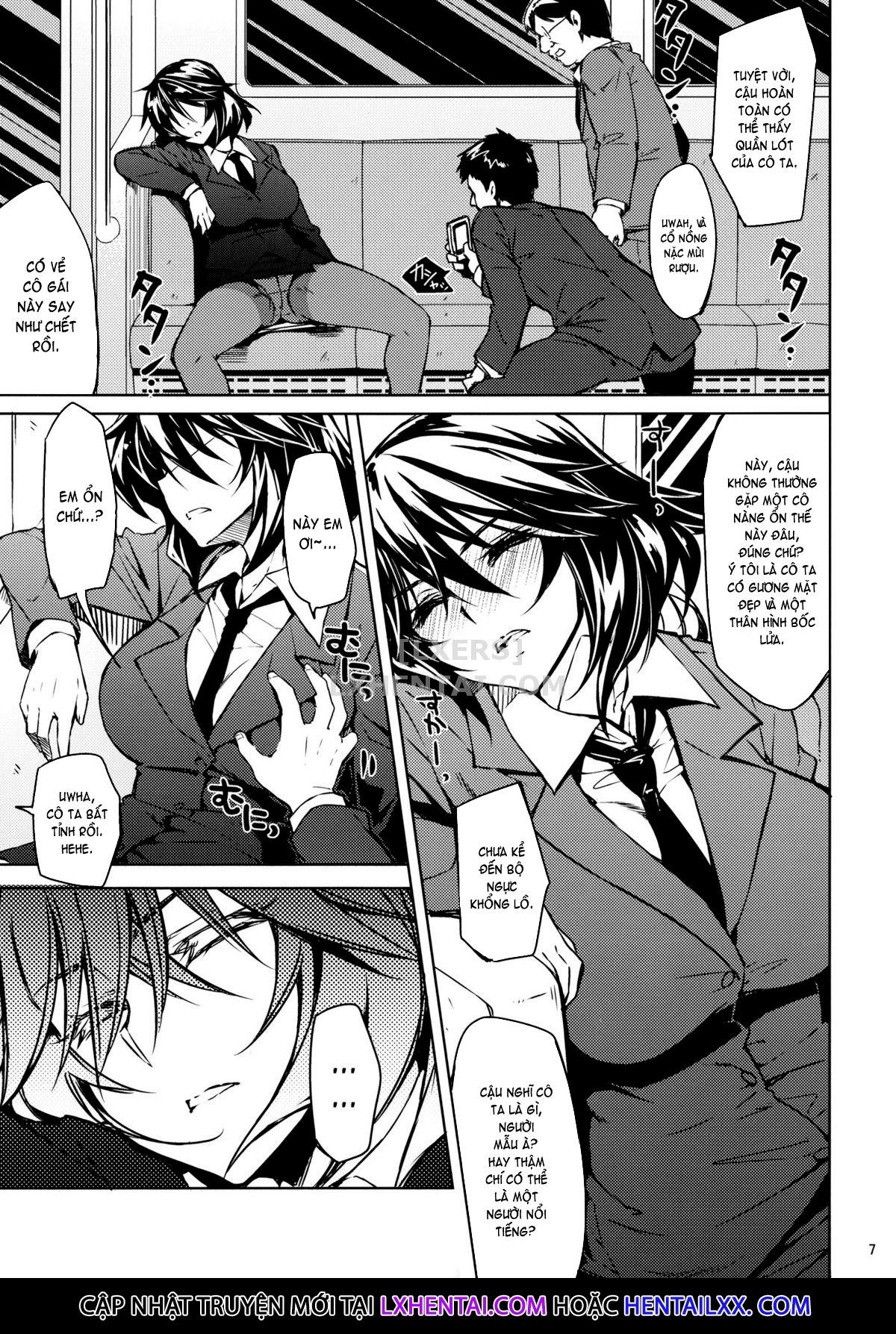 Đọc truyện hentai Last Train x Dead Drunk x Big Sis Chifuyu - Oneshot