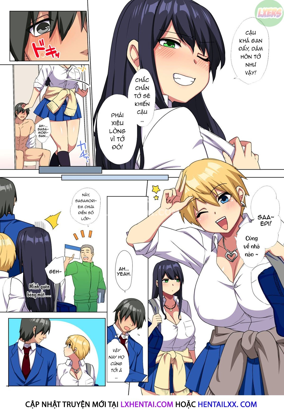 Đọc truyện hentai My Big Cock Is Getting Squeezed By Huge Breasted Bitch Gals!! - Chap 2 - [END]