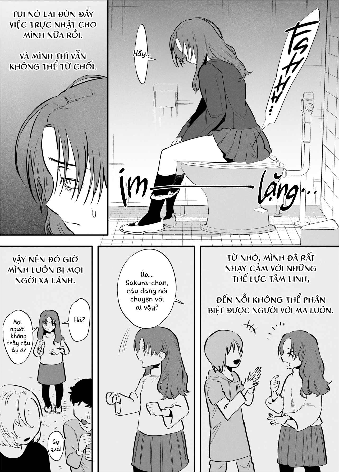 Đọc truyện hentai Mình, WC, và futanari Hanako-san - Sợ wa sợ wa