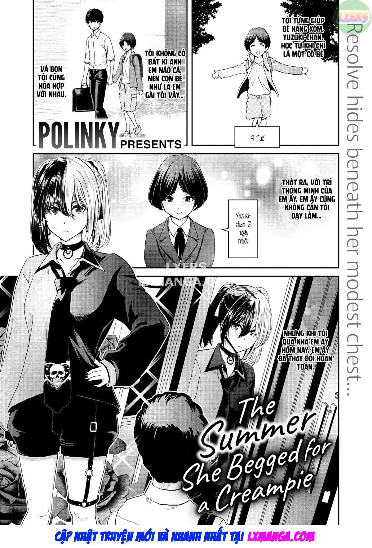 Đọc truyện hentai Mùa hè cô ấy cầu xin một chiếc bánh kem - Oneshot