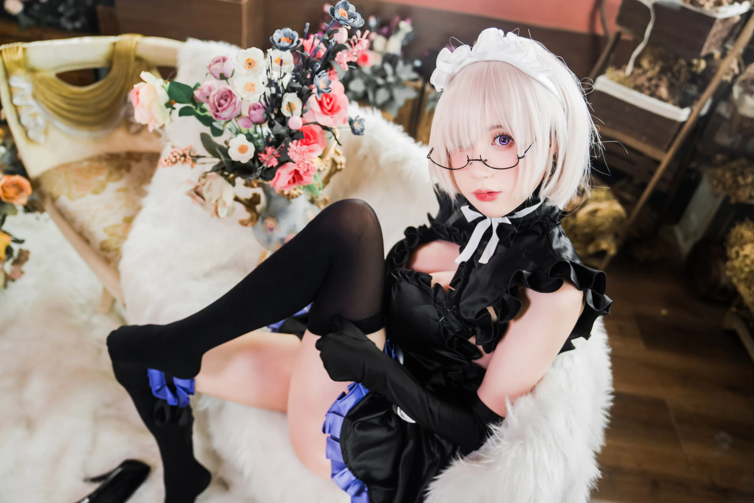 Đọc truyện hentai Tuyển tập Albums siêu phẩm Cosplay - Chap 737 - [Saionji Nanka] Mashu Maid Outfit