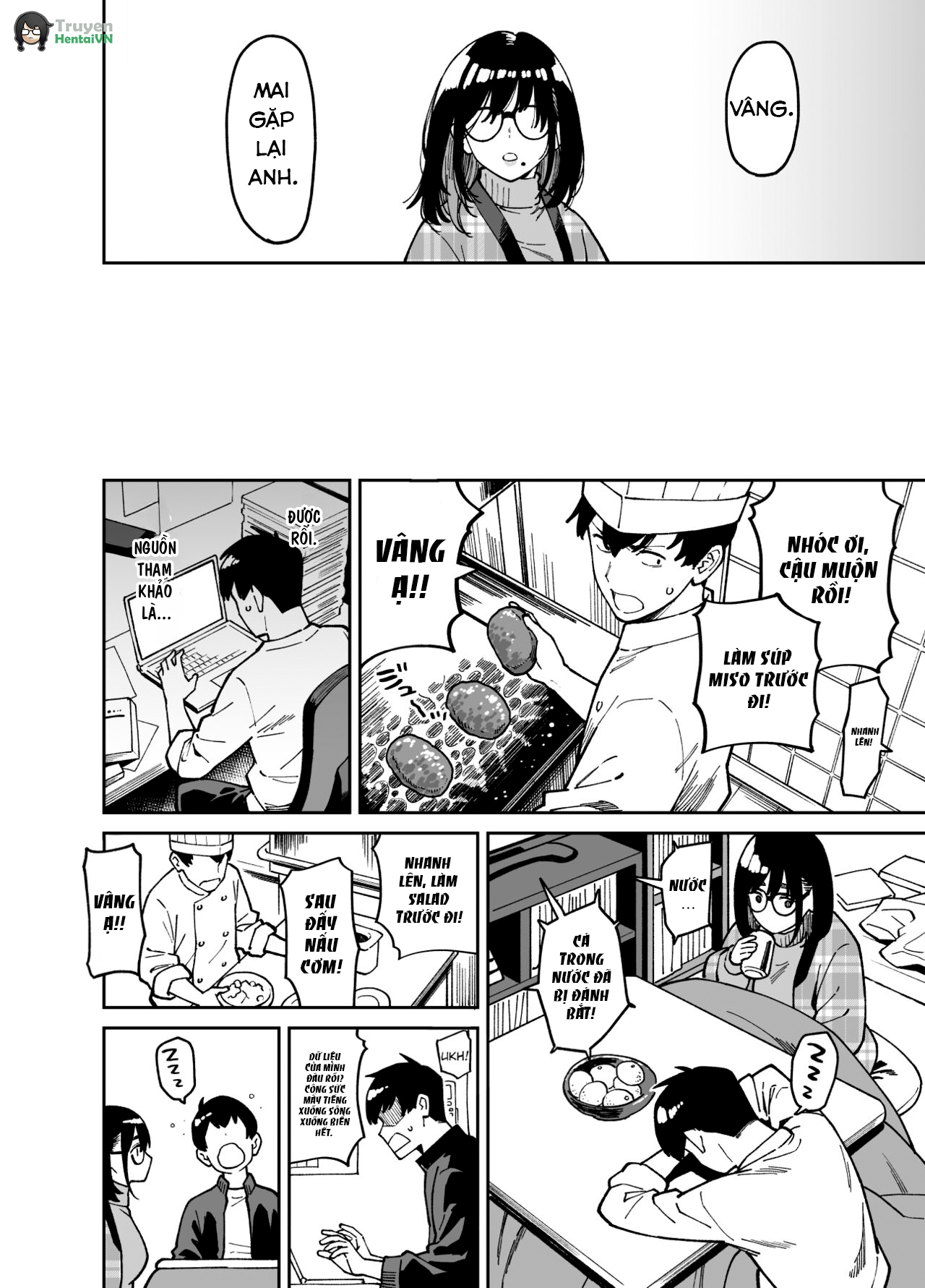 Đọc truyện hentai Comforted by the Sloppy Girl Next Door - chap 2