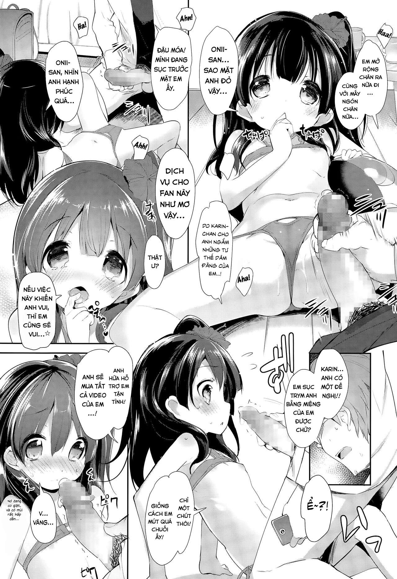 Đọc truyện hentai Tôi may mắn được húp bé loli idol nhà kế bên. - Oneshot