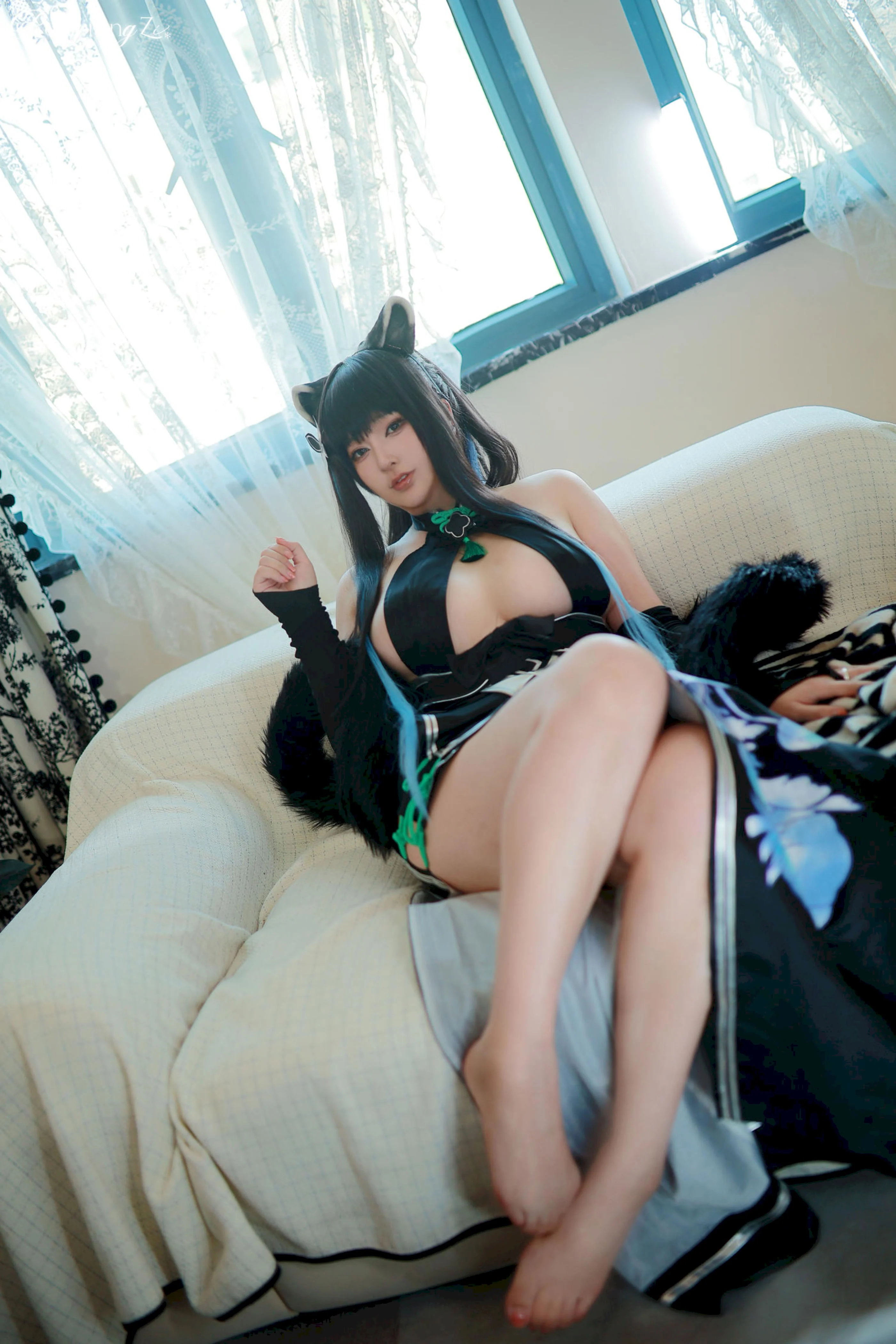 Đọc truyện hentai Tuyển tập Albums siêu phẩm Cosplay - Chap 1412 - Xiao Rongzai Gugu Gu w Blue Archives Spring Plains Shun