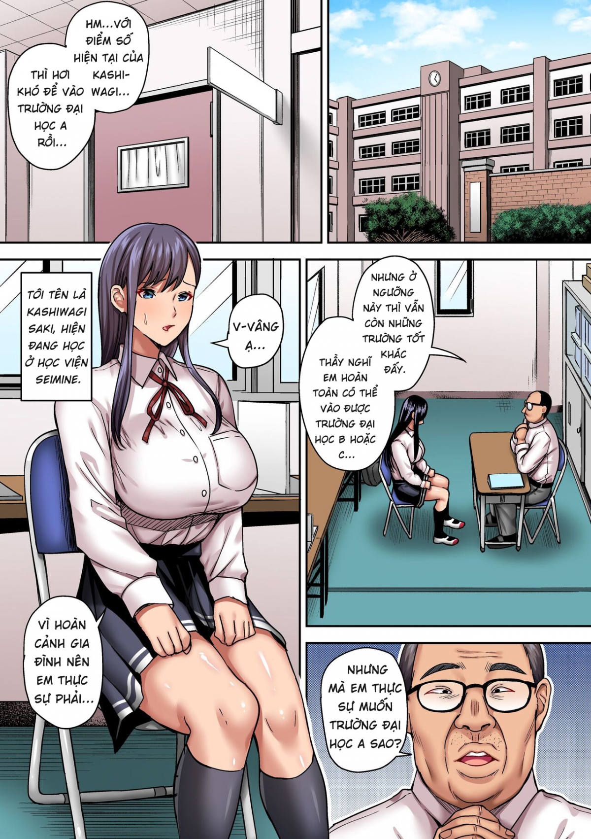 Đọc truyện hentai Để được học cao hơn, giáo viên của cô đã đụ cô và bắt cô quan hệ tình dục mỗi ngày - Oneshot
