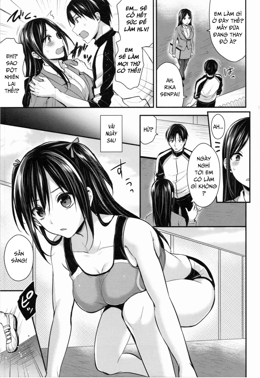 Đọc truyện hentai Joshi Rikujoubu Harem Training - Chap 6