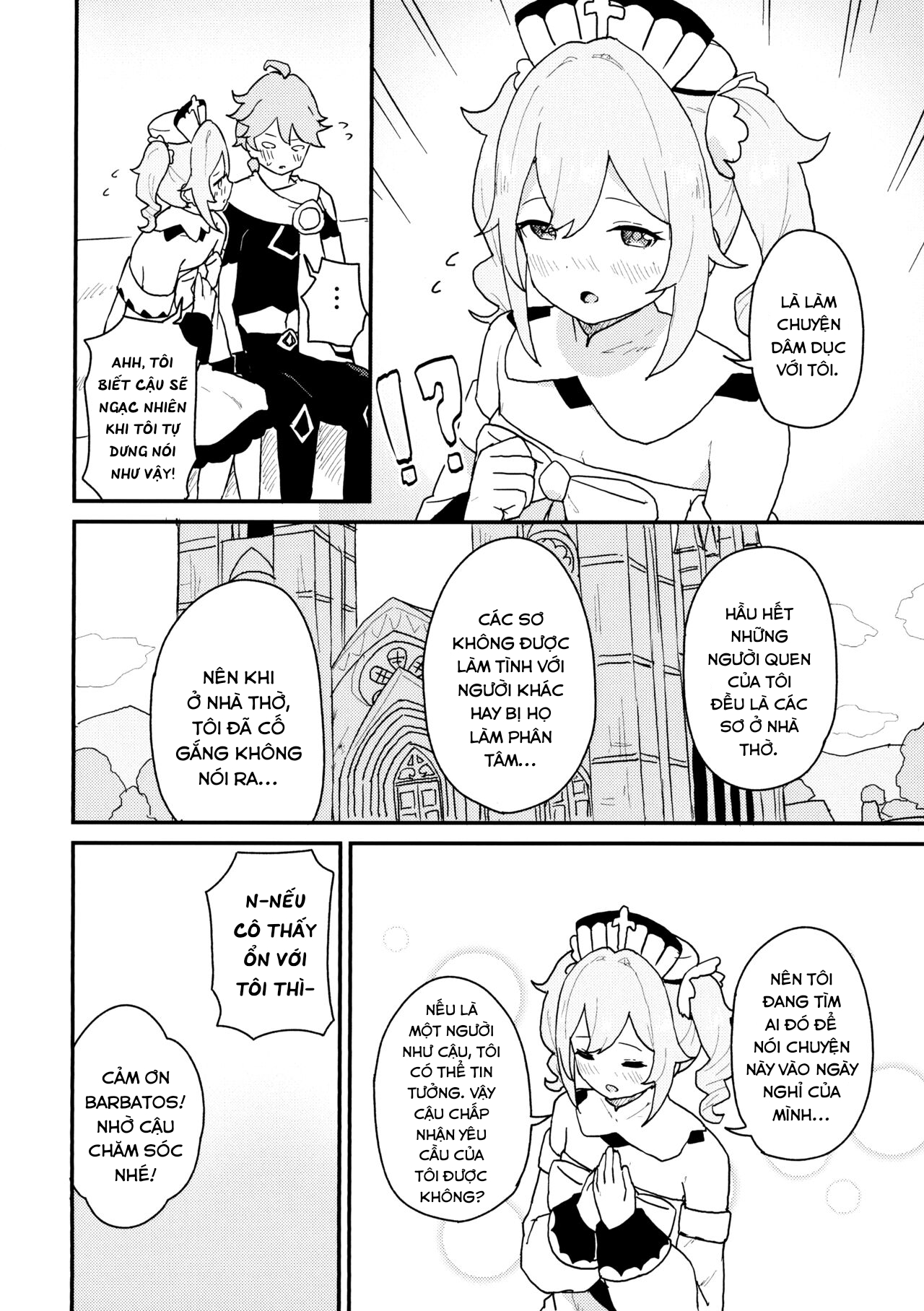 Đọc truyện hentai Seiyoku no Tsuyoi Barbara no Hanashi (Genshin Impact) - Oneshot