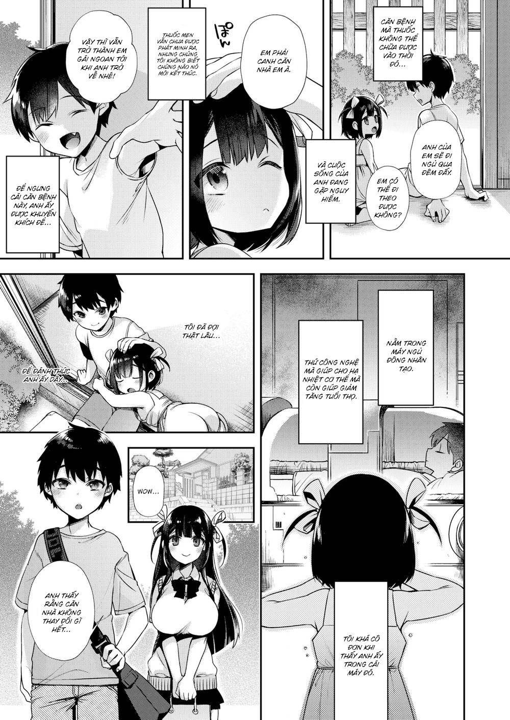 Đọc truyện hentai Em Sẽ Canh Ngôi Nhà Tới Khi Anh Đã Lớn - Oneshot