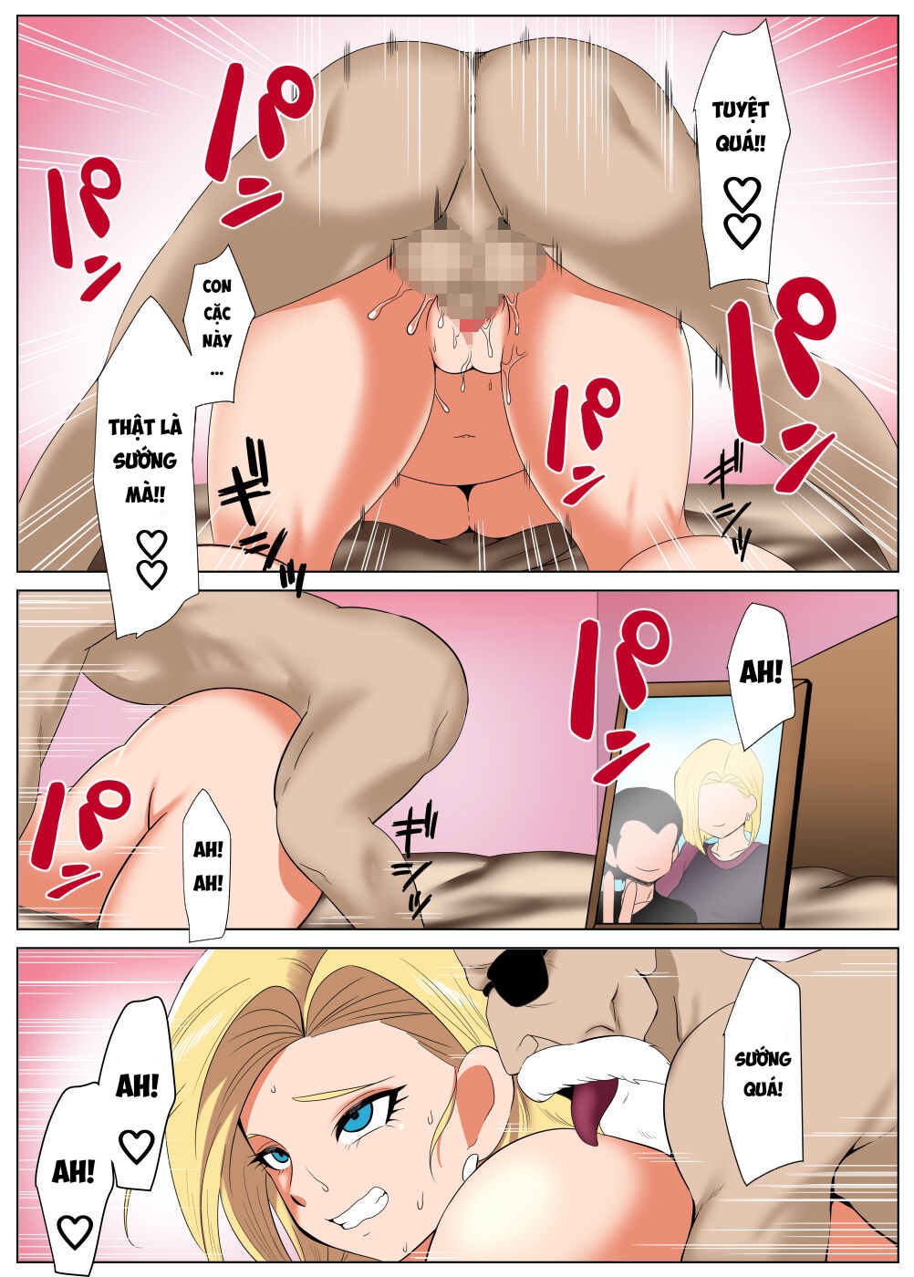 Đọc truyện hentai Kinpatsu no Hitozuma, Jii ni Hame Rare - Oneshot.