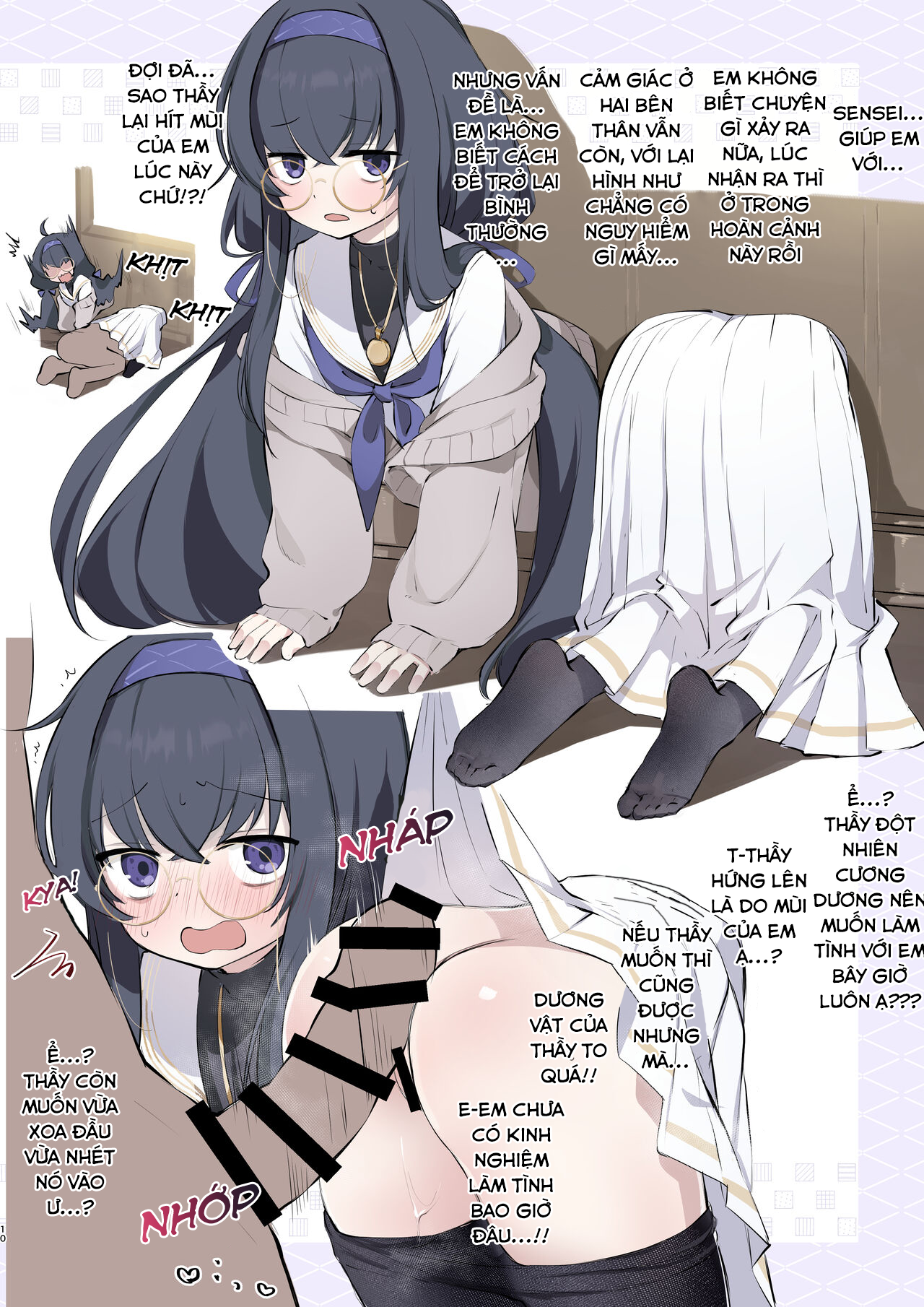 Đọc truyện hentai BluArch Kabeshiri-bu - Oneshot