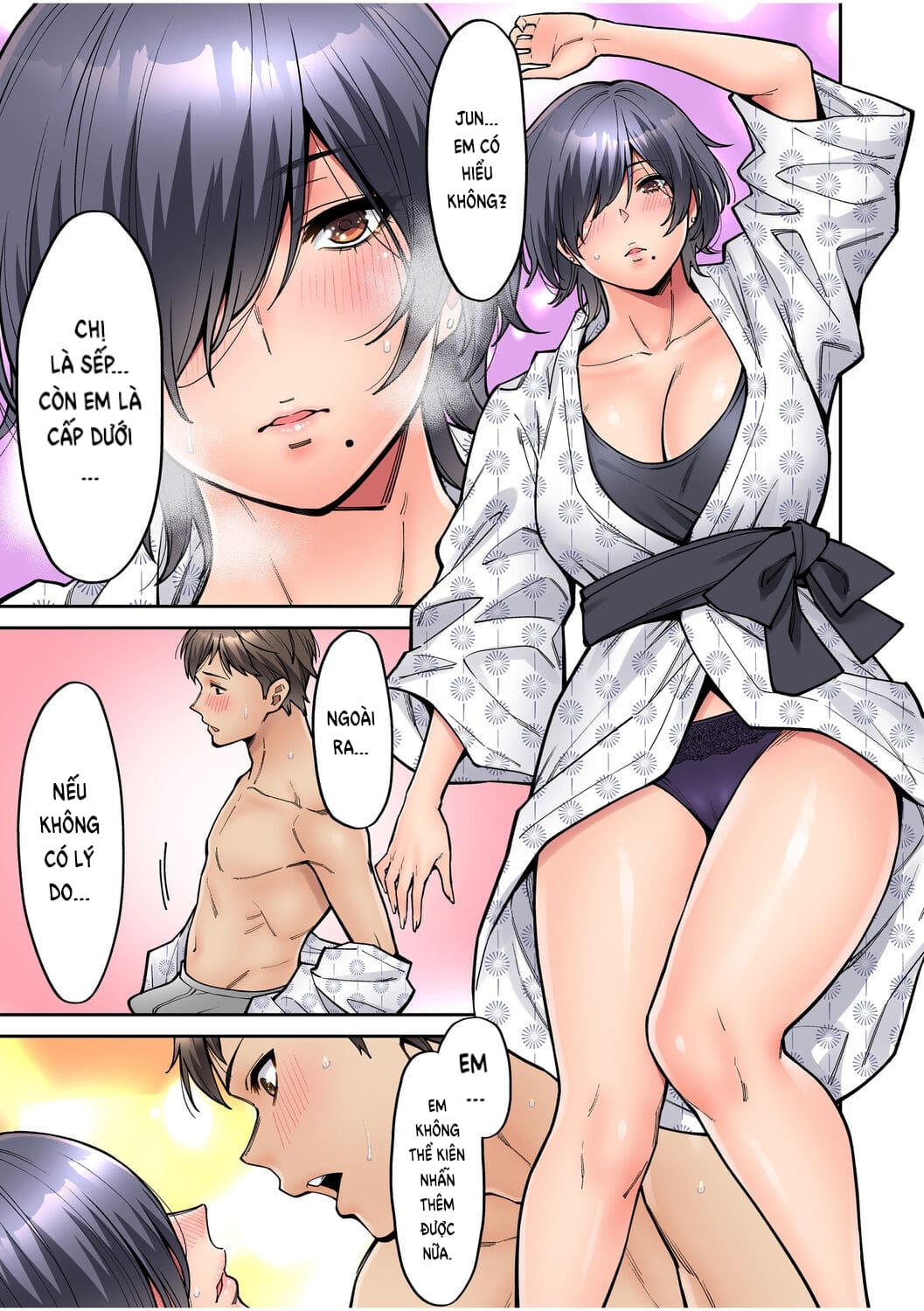 Đọc truyện hentai Làm tình với vị sếp say xỉn mà tôi ngưỡng mộ! - Chap 3: Suối nước nóng