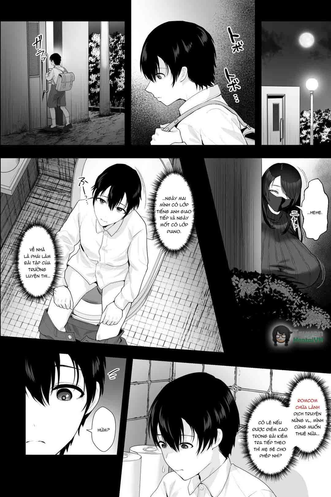 Đọc truyện hentai Stalker Oba-san to Onapetto no Boku ~Inran Nekura Kyo Onna Manko ni Shiboritorareru Hibi~ - Oneshot