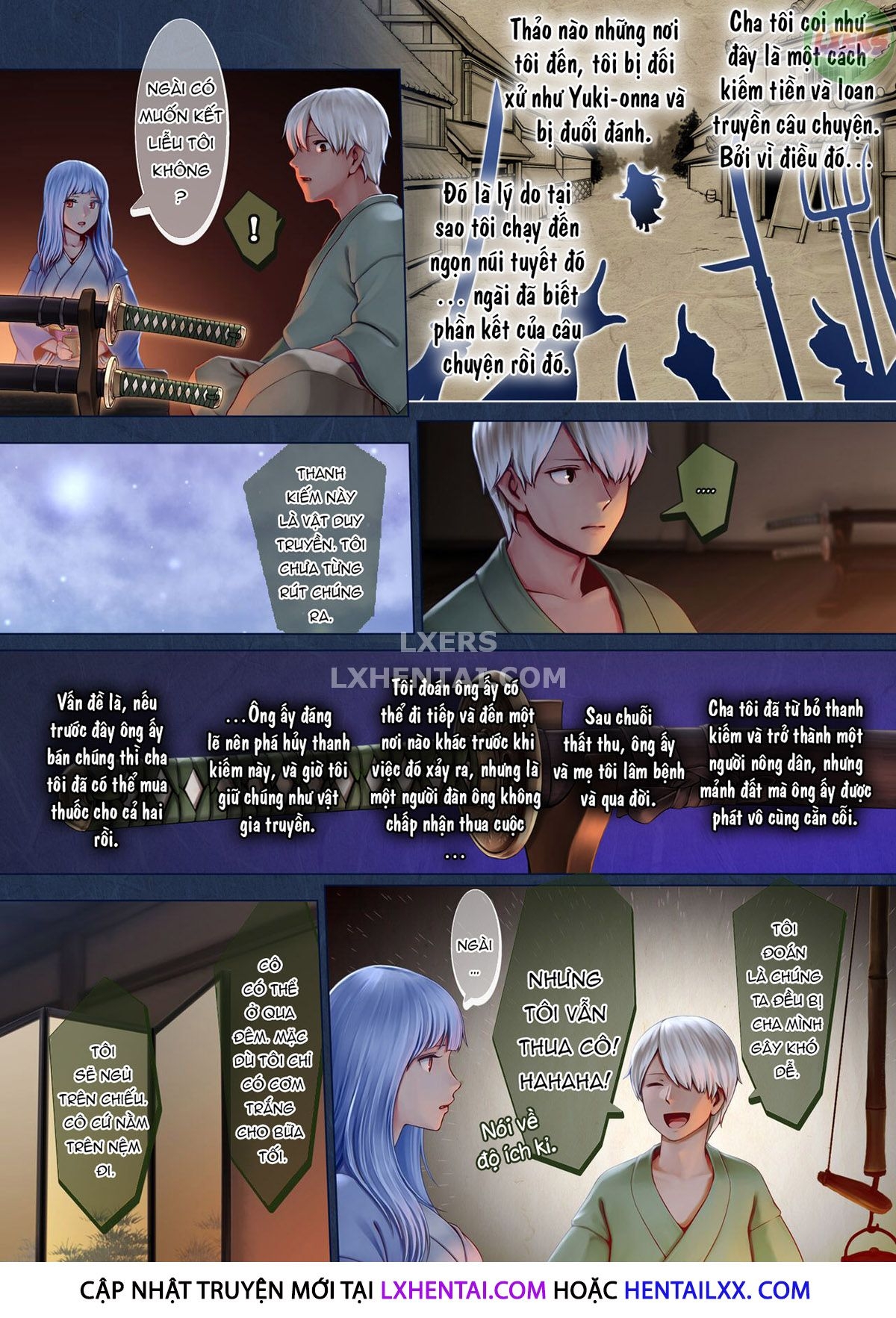 Đọc truyện hentai Setsu, The Yuki-Onna Of The Night ~Warm Her Up Lest She Freeze~ - Oneshot