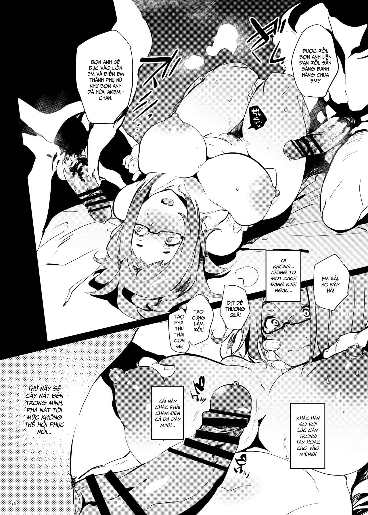 Đọc truyện hentai Cái lồn dơ bẩn đần độn vô dụng xấu xí của con đĩ đầu to mắt cận - Oneshot