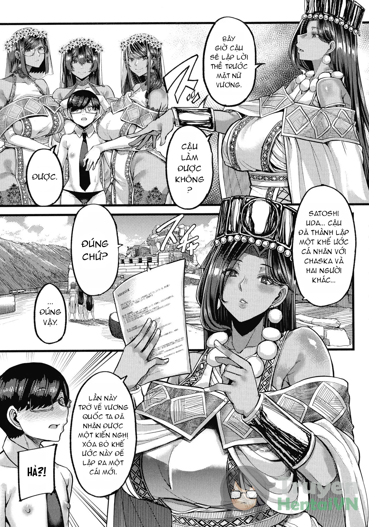 Đọc truyện hentai Kasshoku Hime to Himitsu no Keiyaku - Chap 4