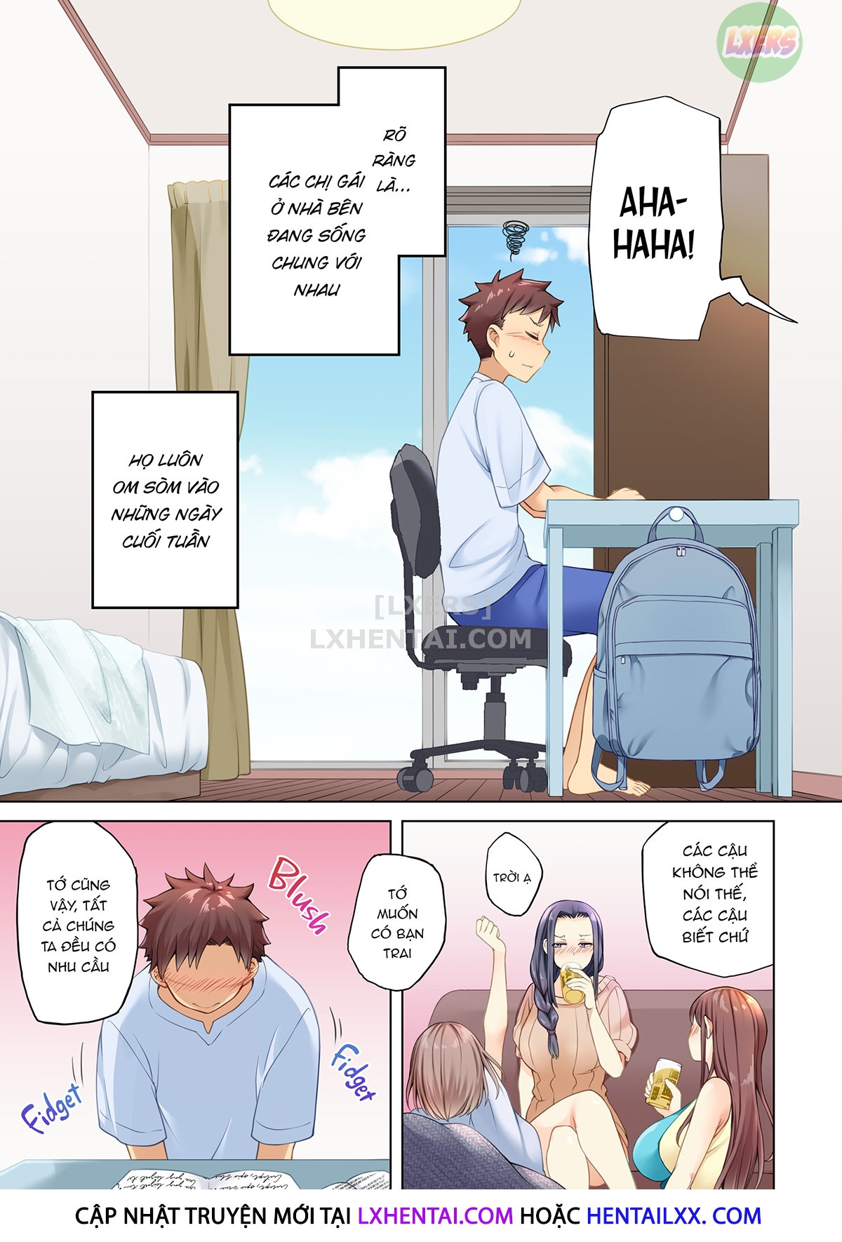 Đọc truyện hentai Những cô gái kế bên có lối sống thật vô độ! - Oneshot