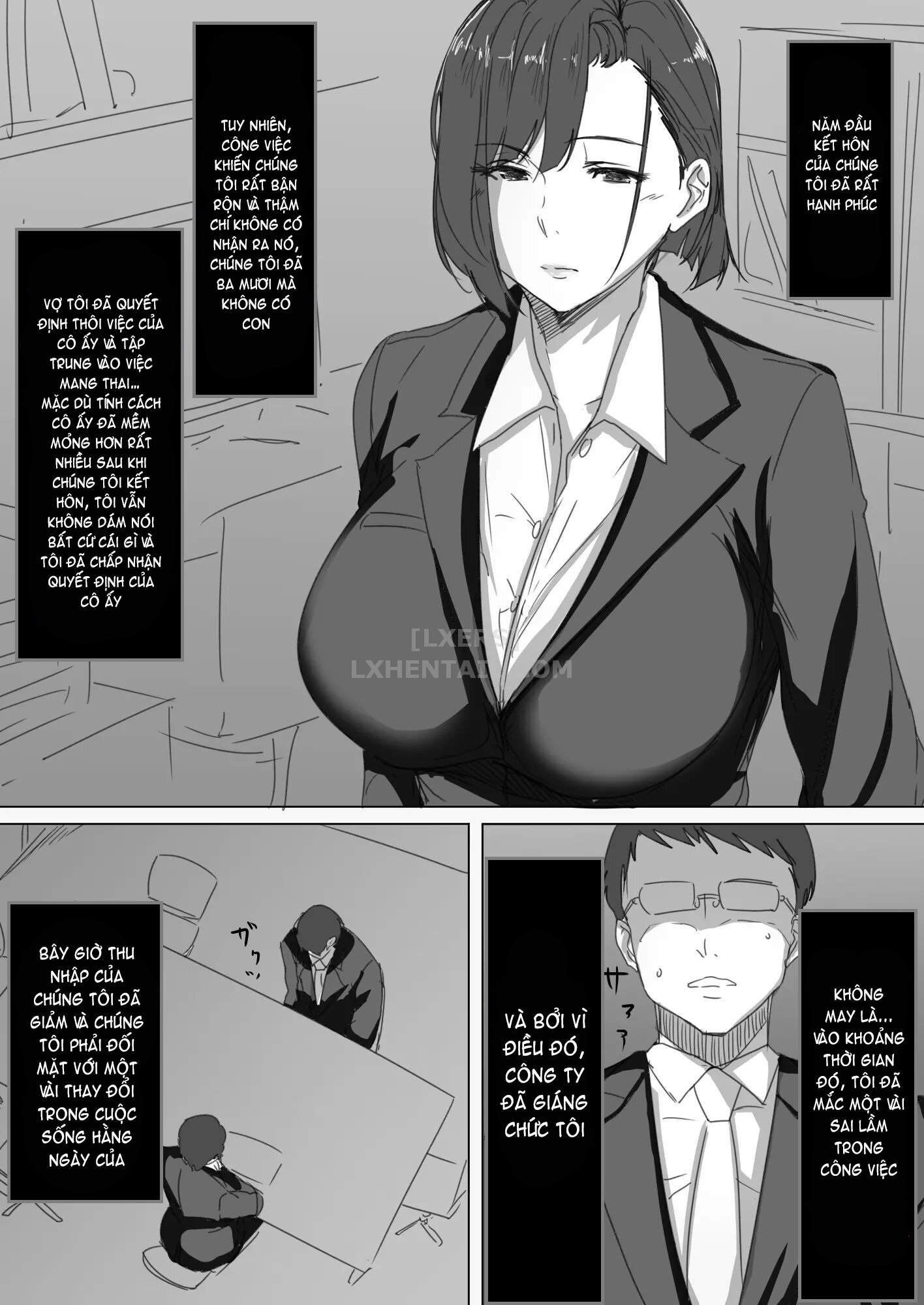 Đọc truyện hentai Kouman Tsuma ga Netorarete - Oneshot