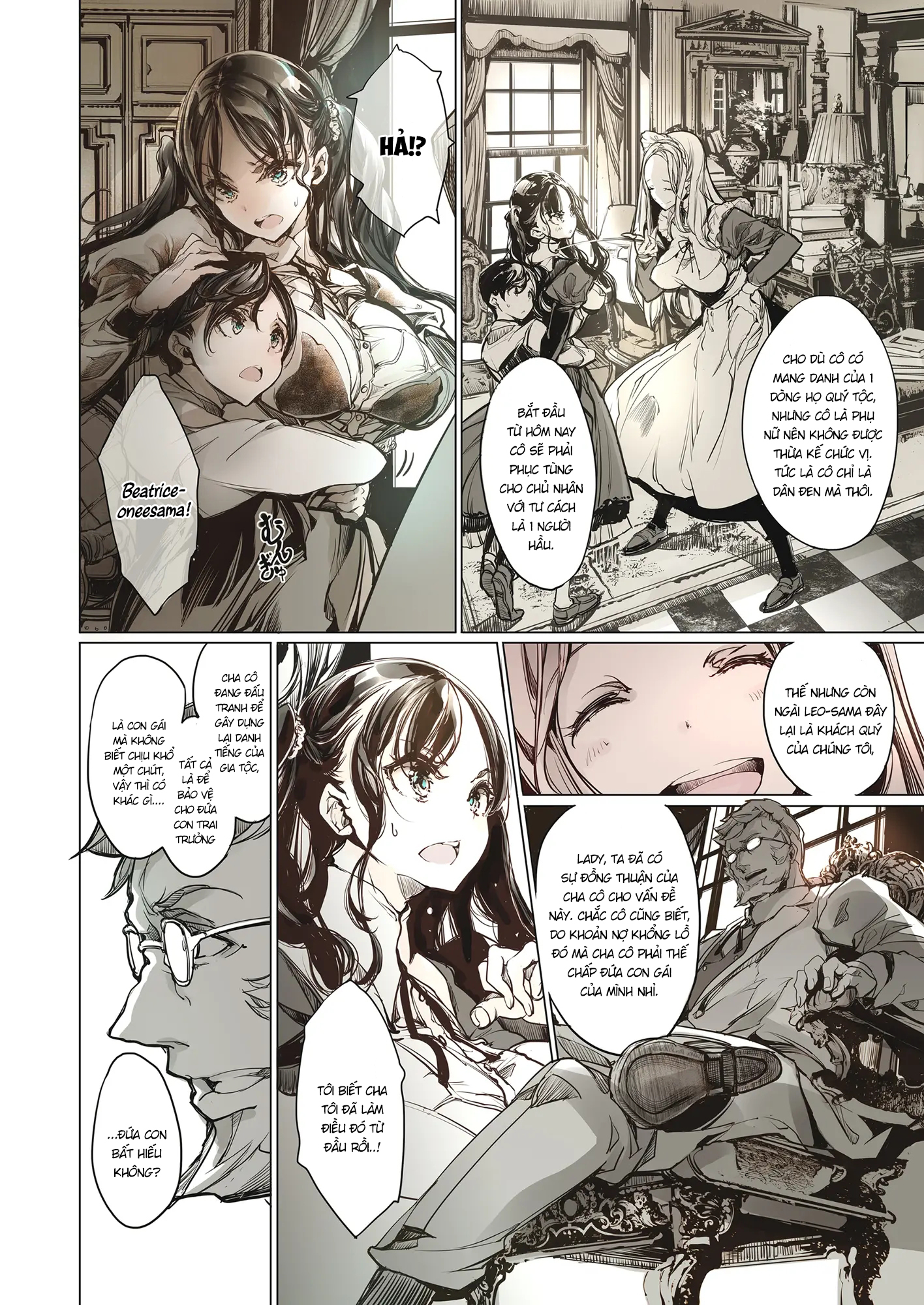 Đọc truyện hentai Dinh thự hầu gái Beatrice - Nửa đầu