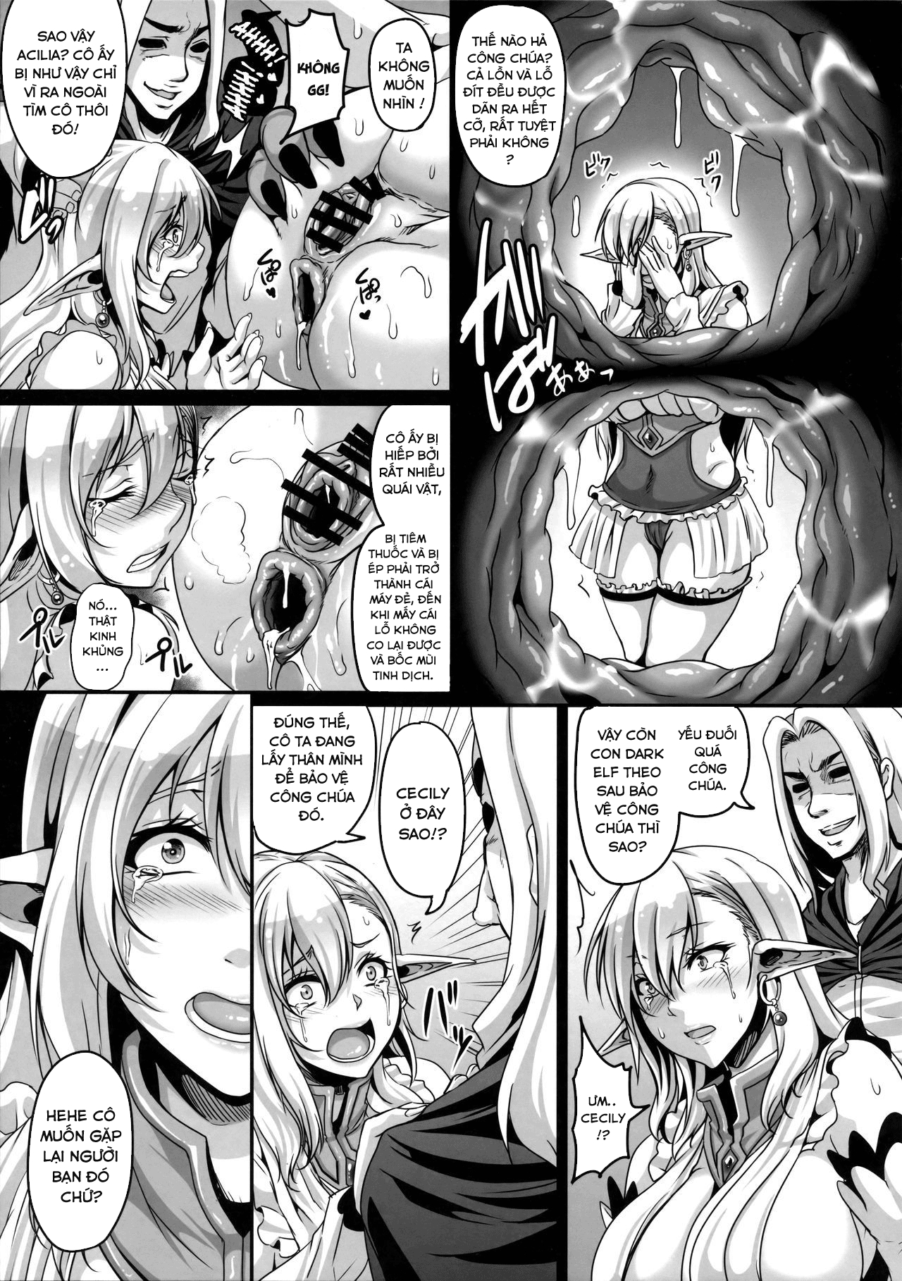 Đọc truyện hentai Reishuu No Dark Elf - Chap 2