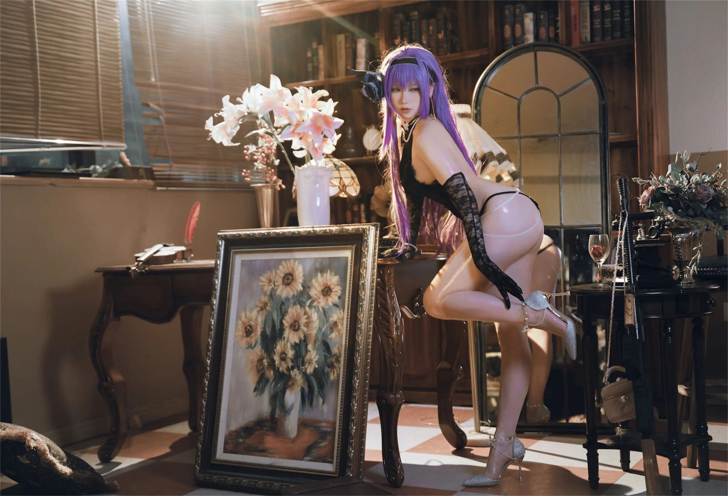 Đọc truyện hentai Tuyển tập Albums siêu phẩm Cosplay - Chap 568 - One North – Dark Rose Swaying